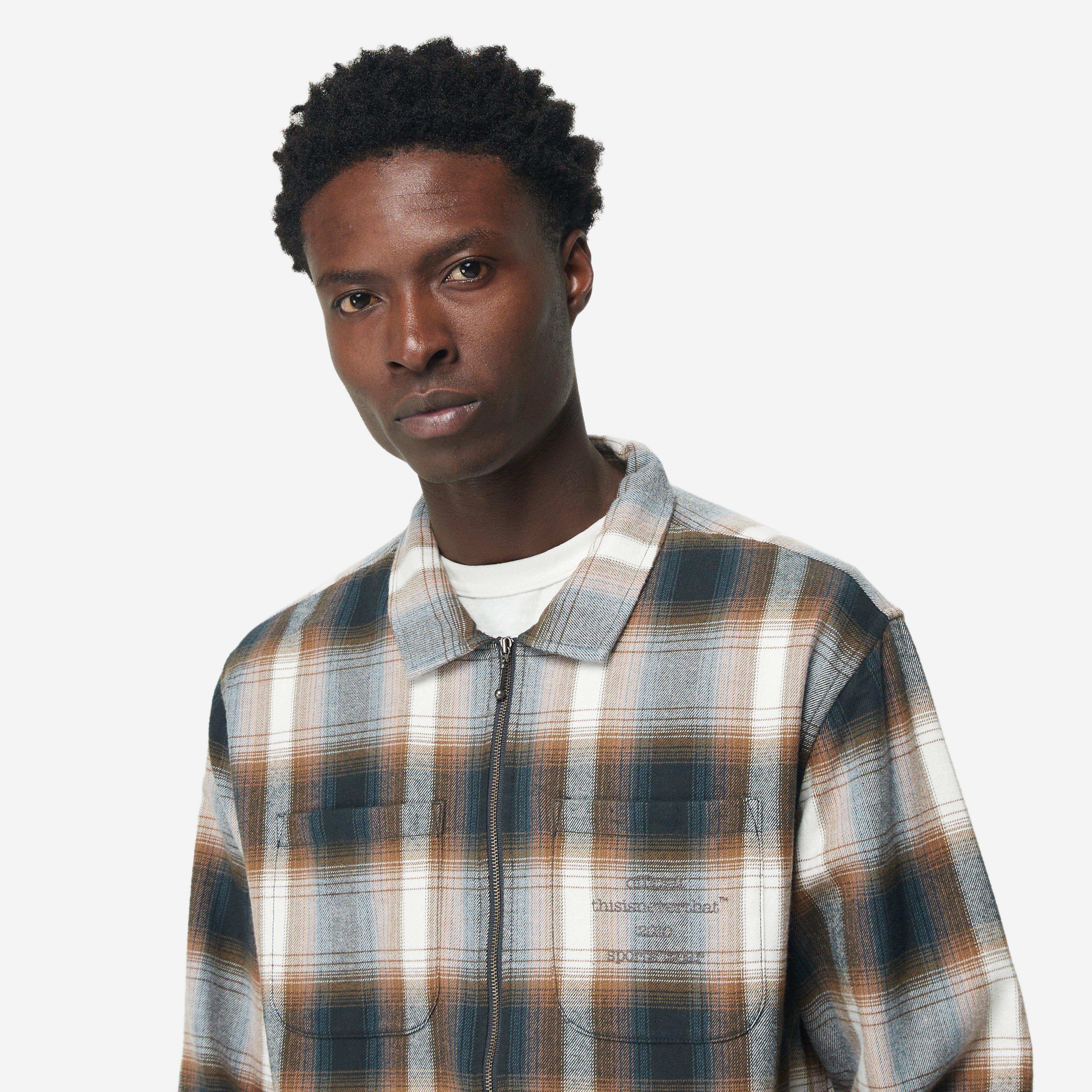Thisisneverthat Flannel Zip Shirt