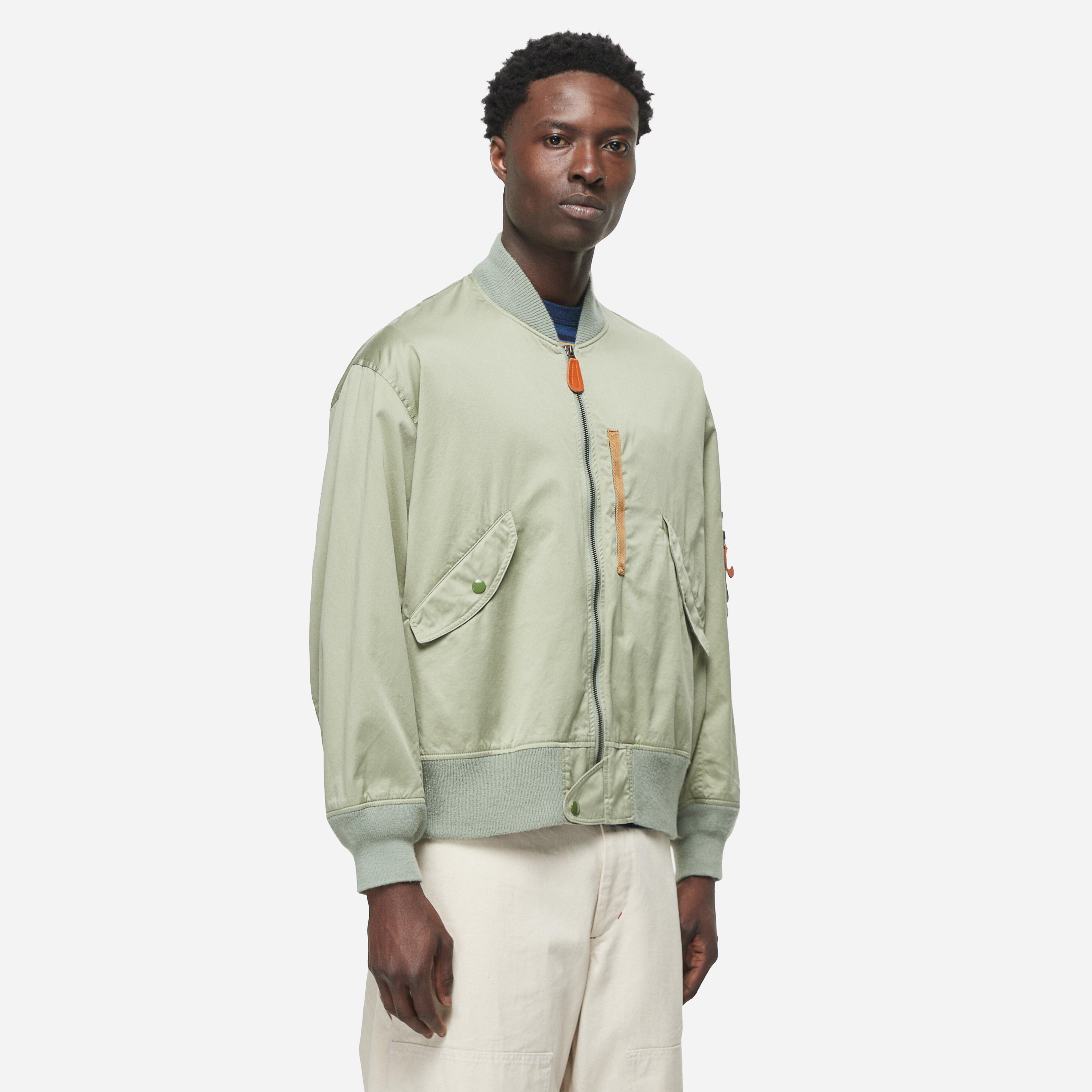 Green Beams Plus MIL Flight Bomber Jacket HIP