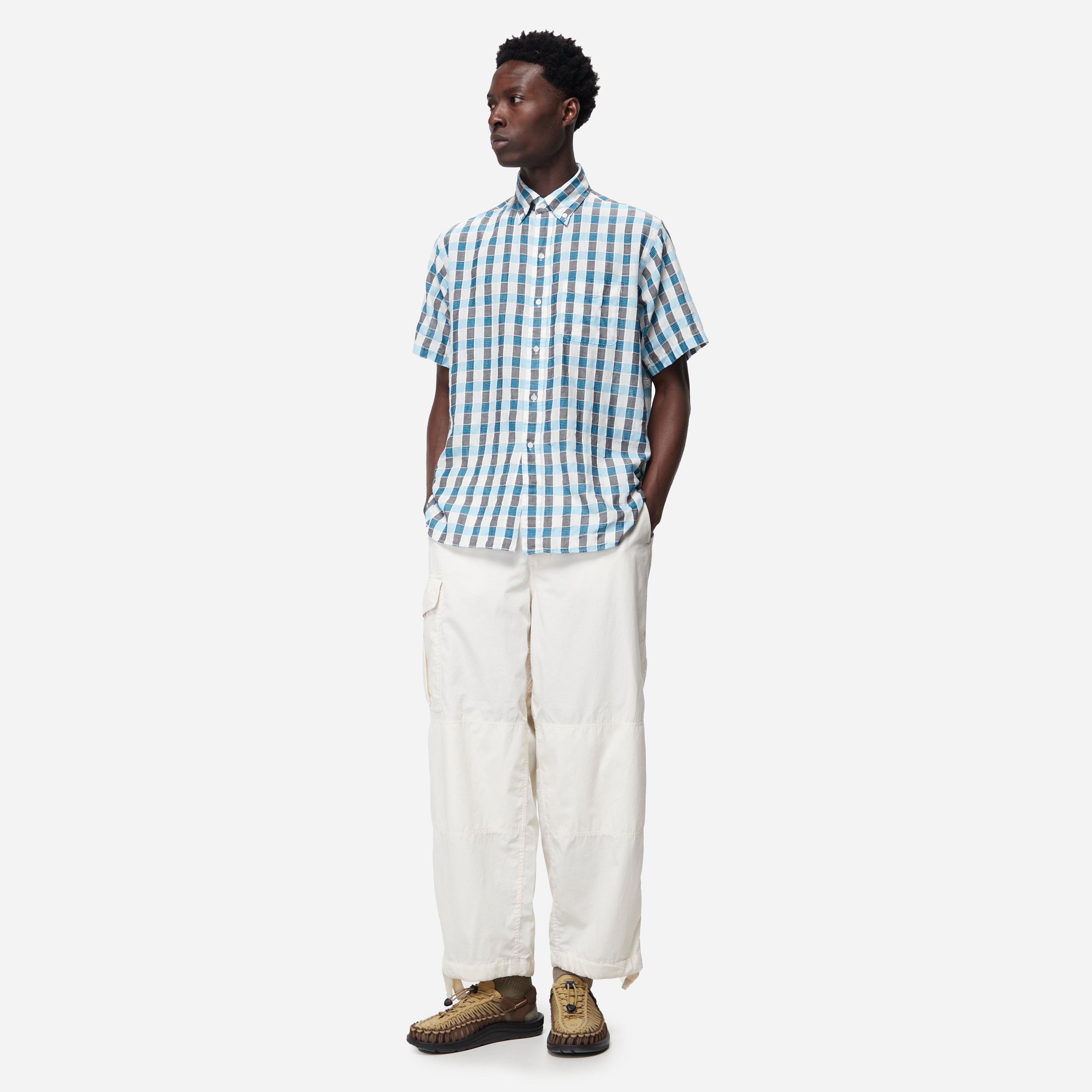 Beams Plus Button Down Panel Madras
