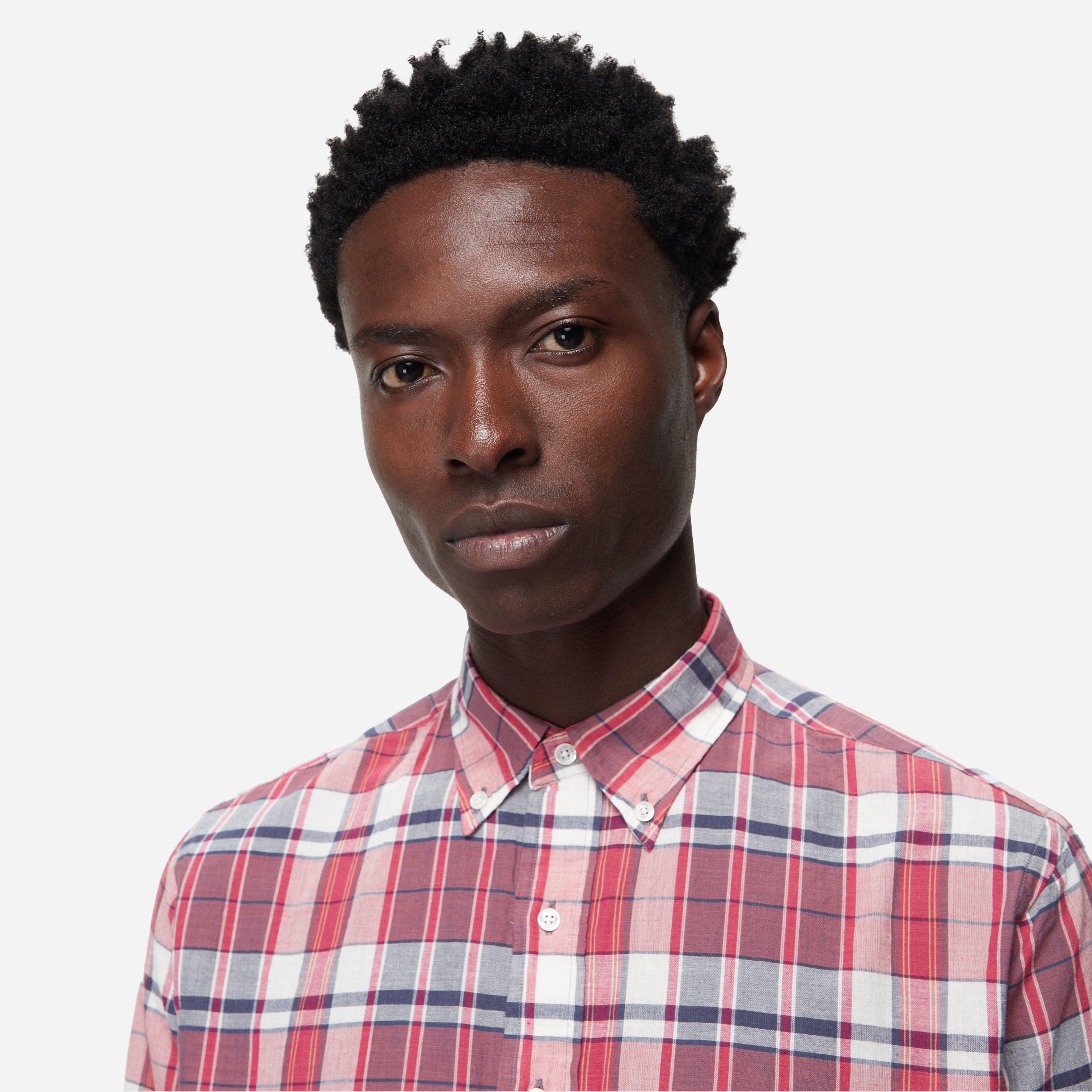 Beams Plus Button Down Madras Shirt