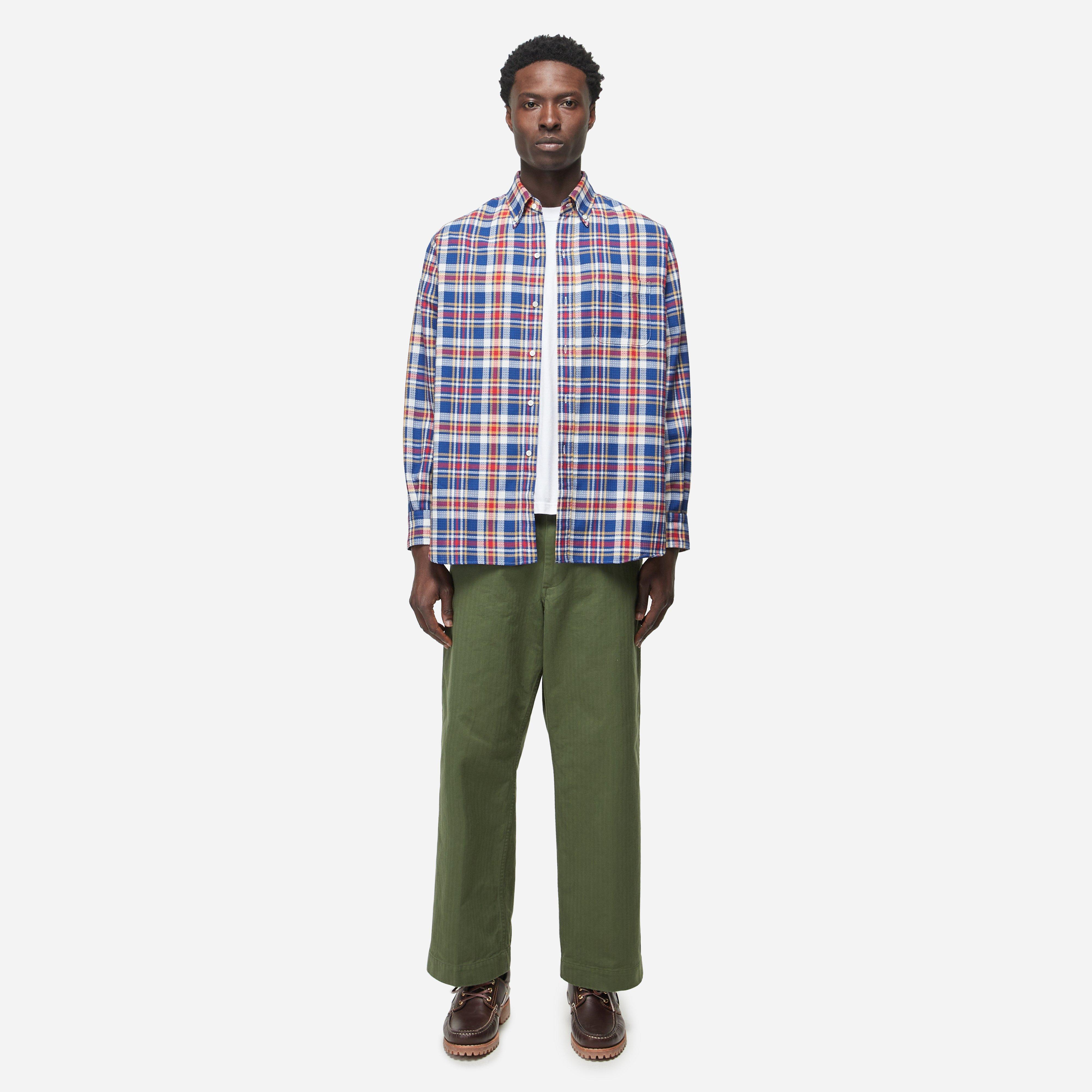 Beams Plus DOBBY PLAID SHIRT