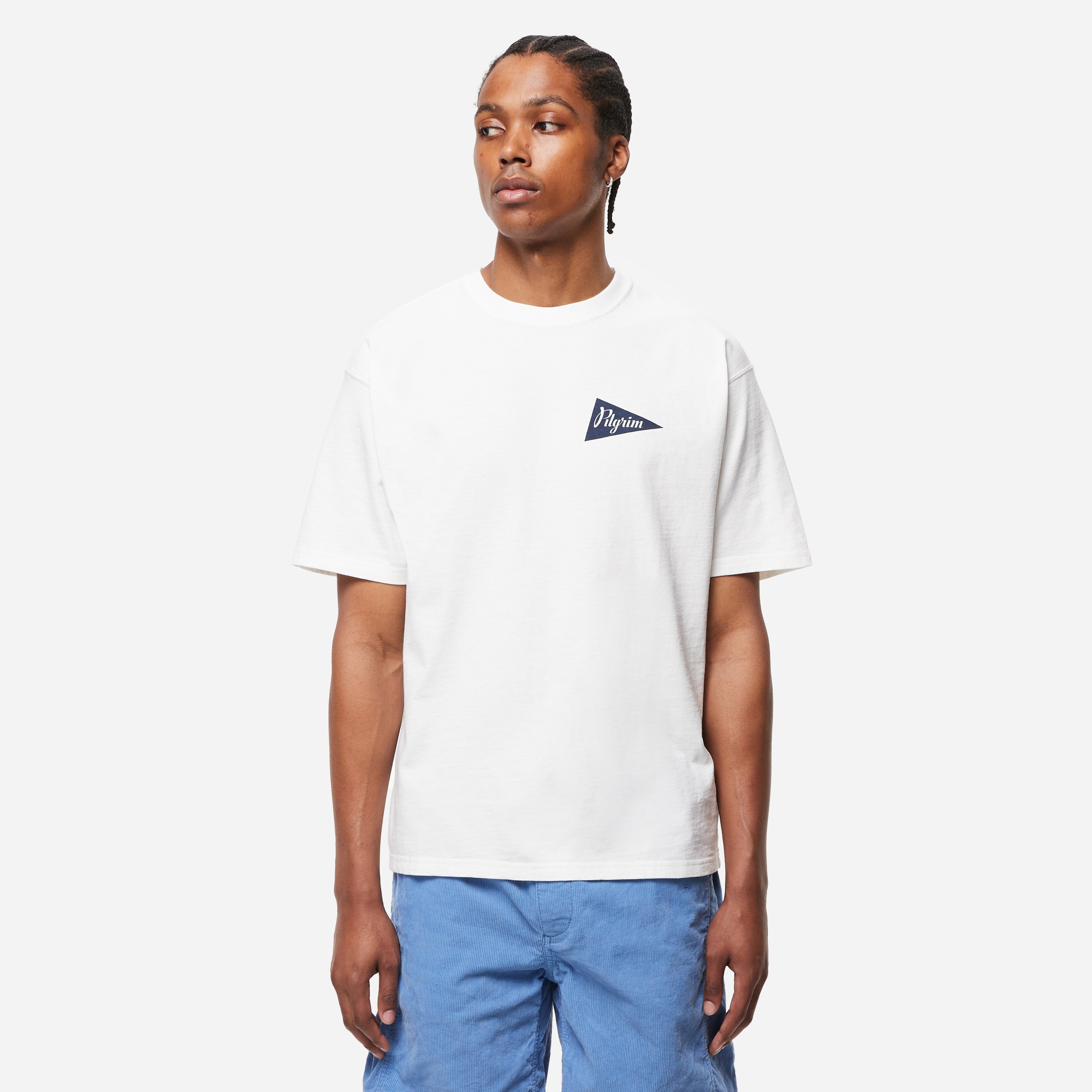 White Pilgrim Surf Supply Pennant Team T-Shirt | HIP