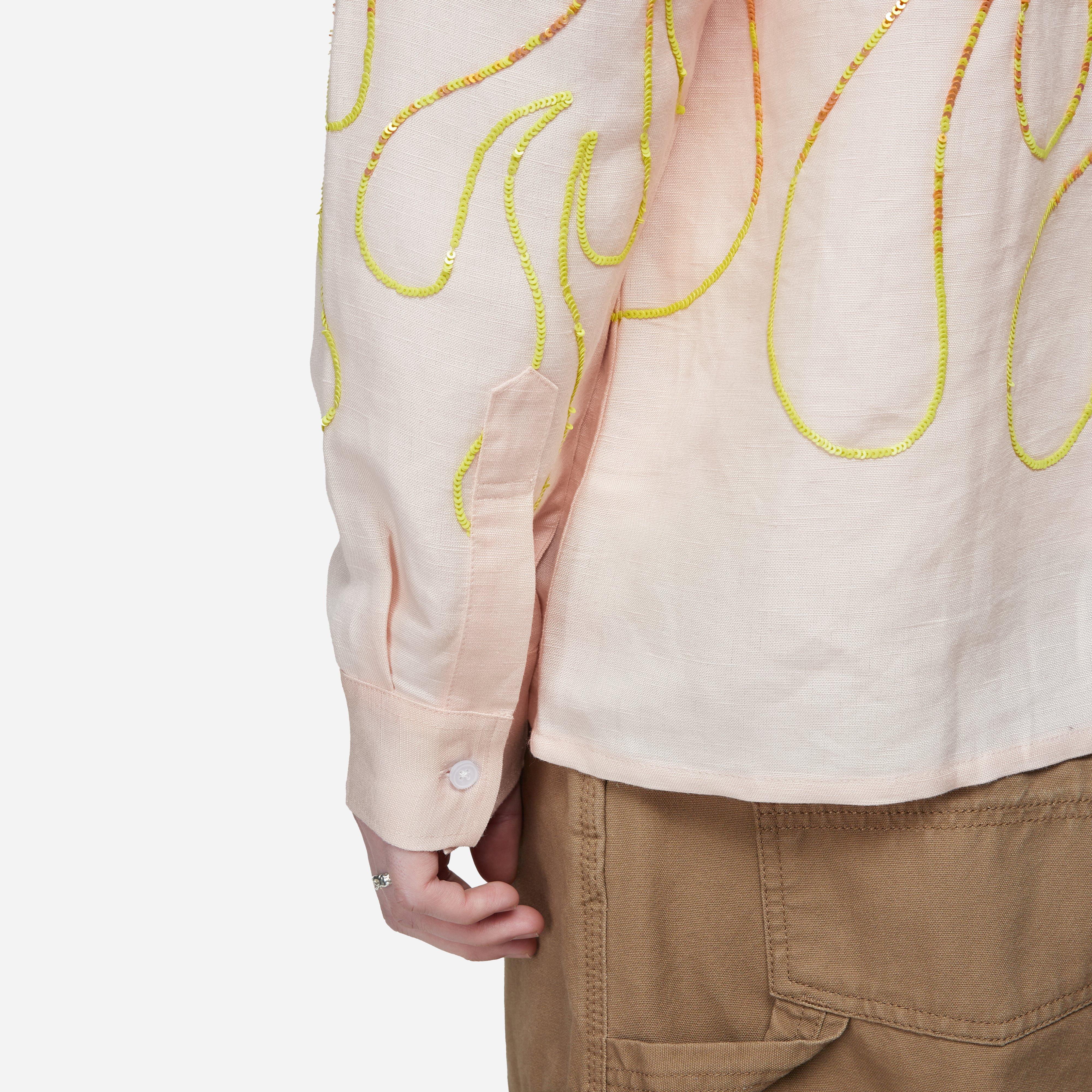 Sky High Farm Workwear Flame Embroidered Shirt