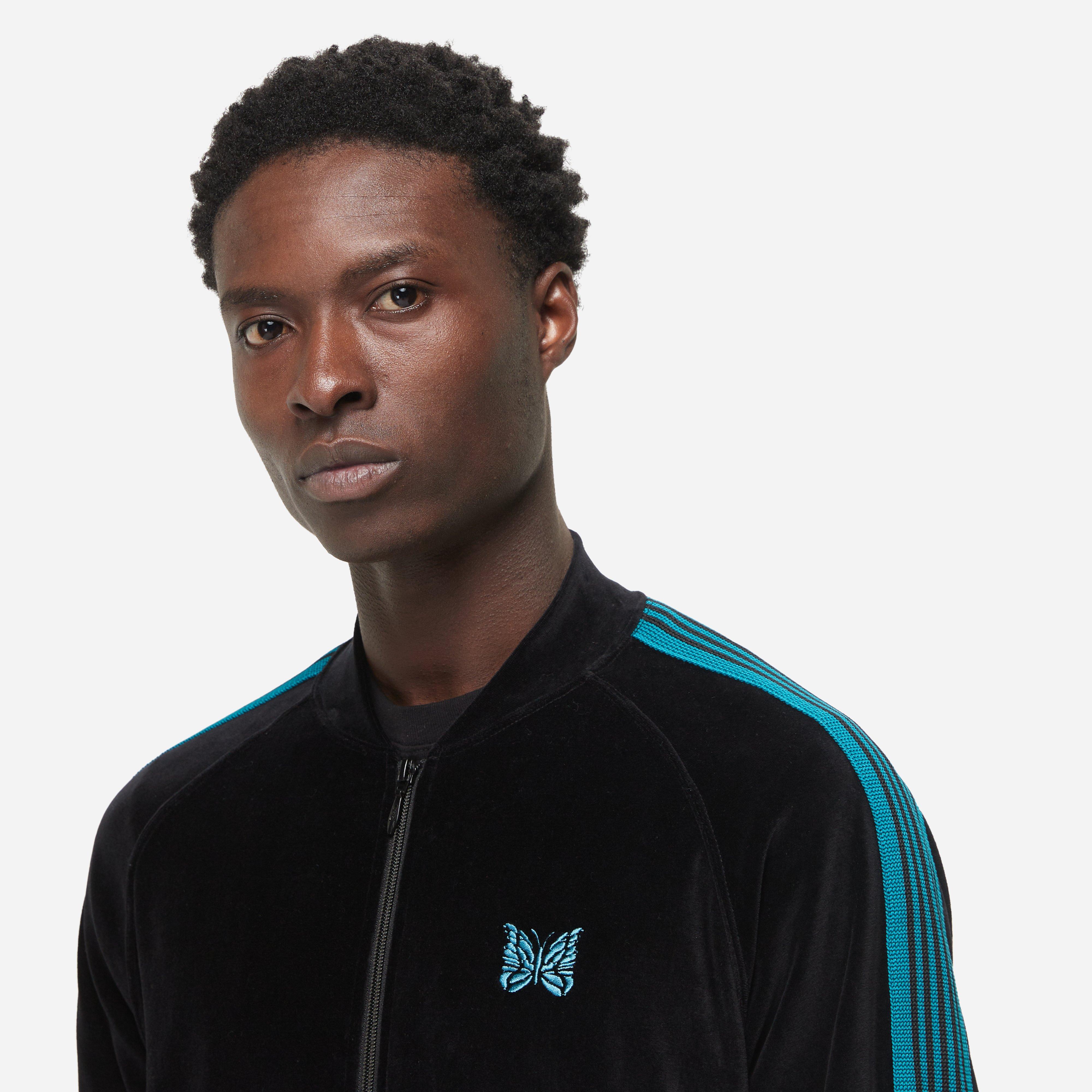 Black Needles Velour Track Jacket HIP