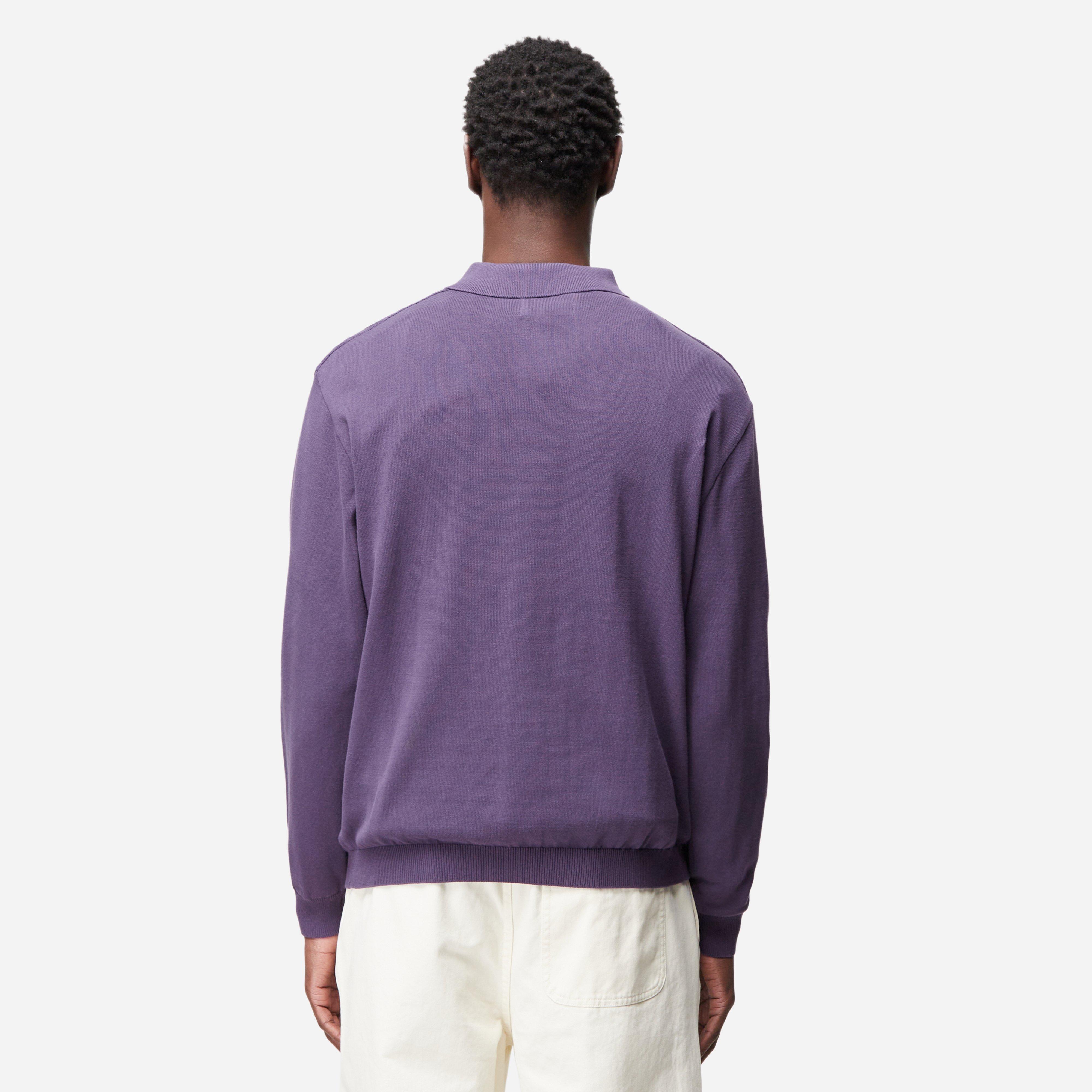 Thisisneverthat Cable Knit Zip Polo Shirt