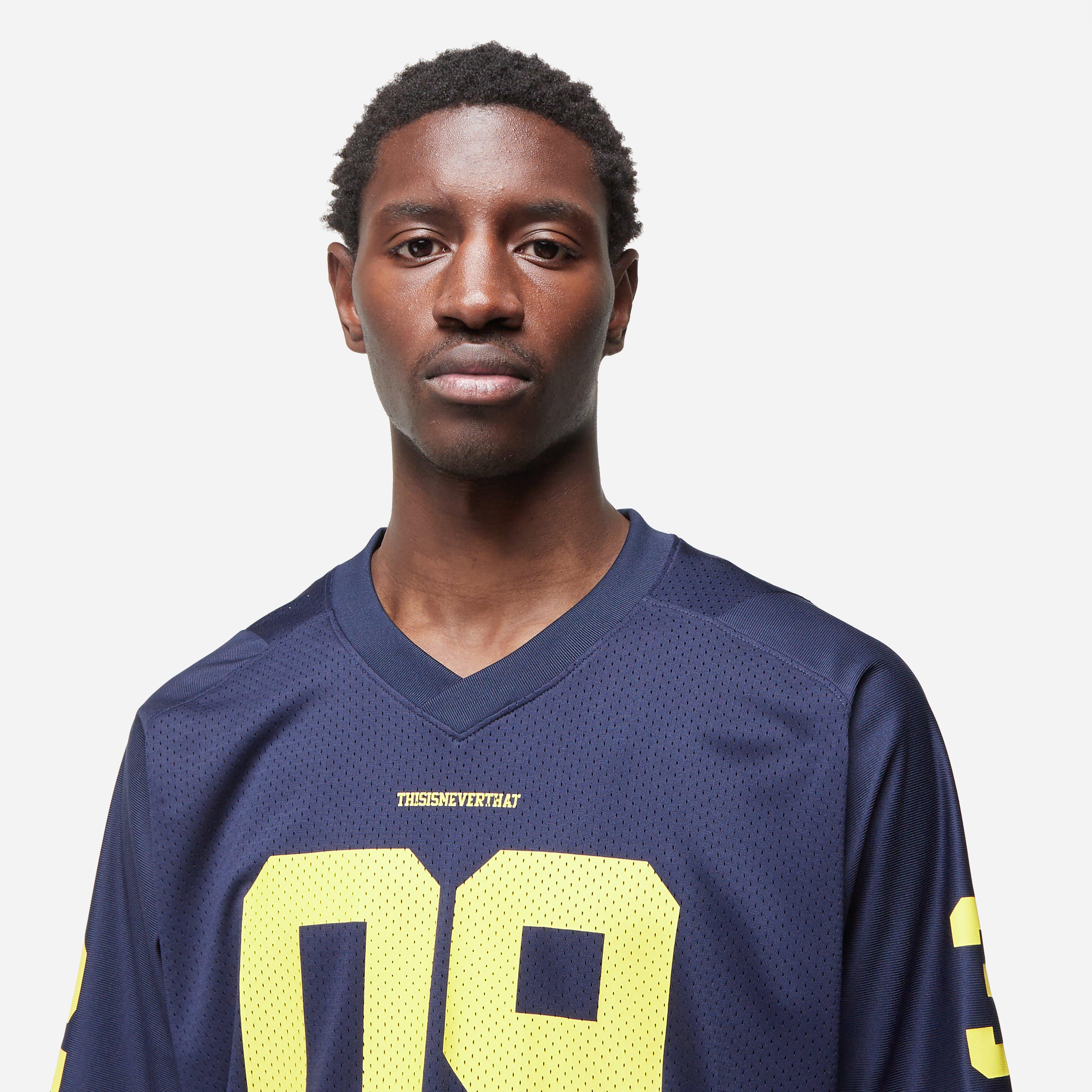 Navy Thisisneverthat Mesh Football Jersey | HIP