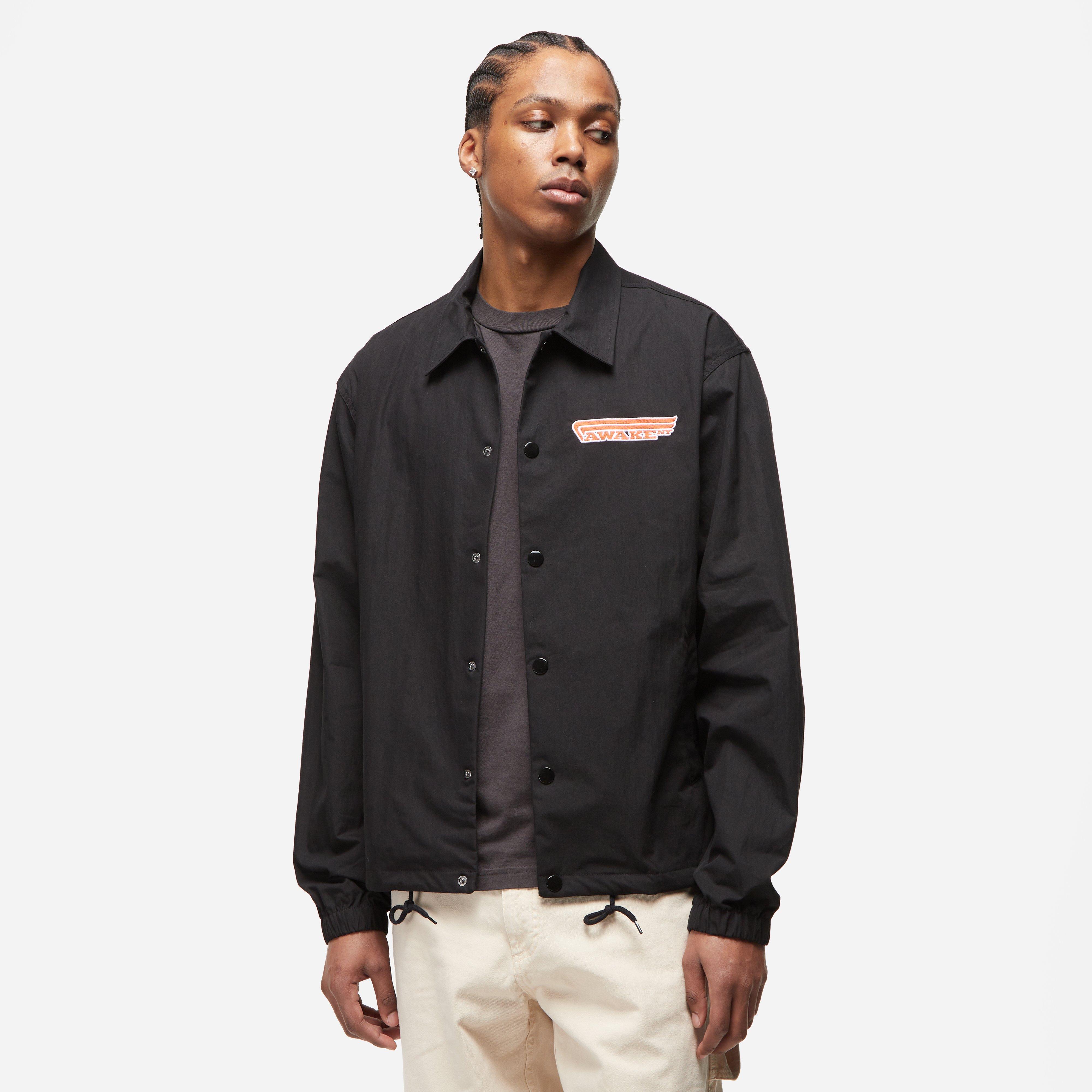 Black Awake NY 4 Wheeler Coaches Jacket | HIP Black Awake NY 4 Wheeler Coaches Jacket | HIP