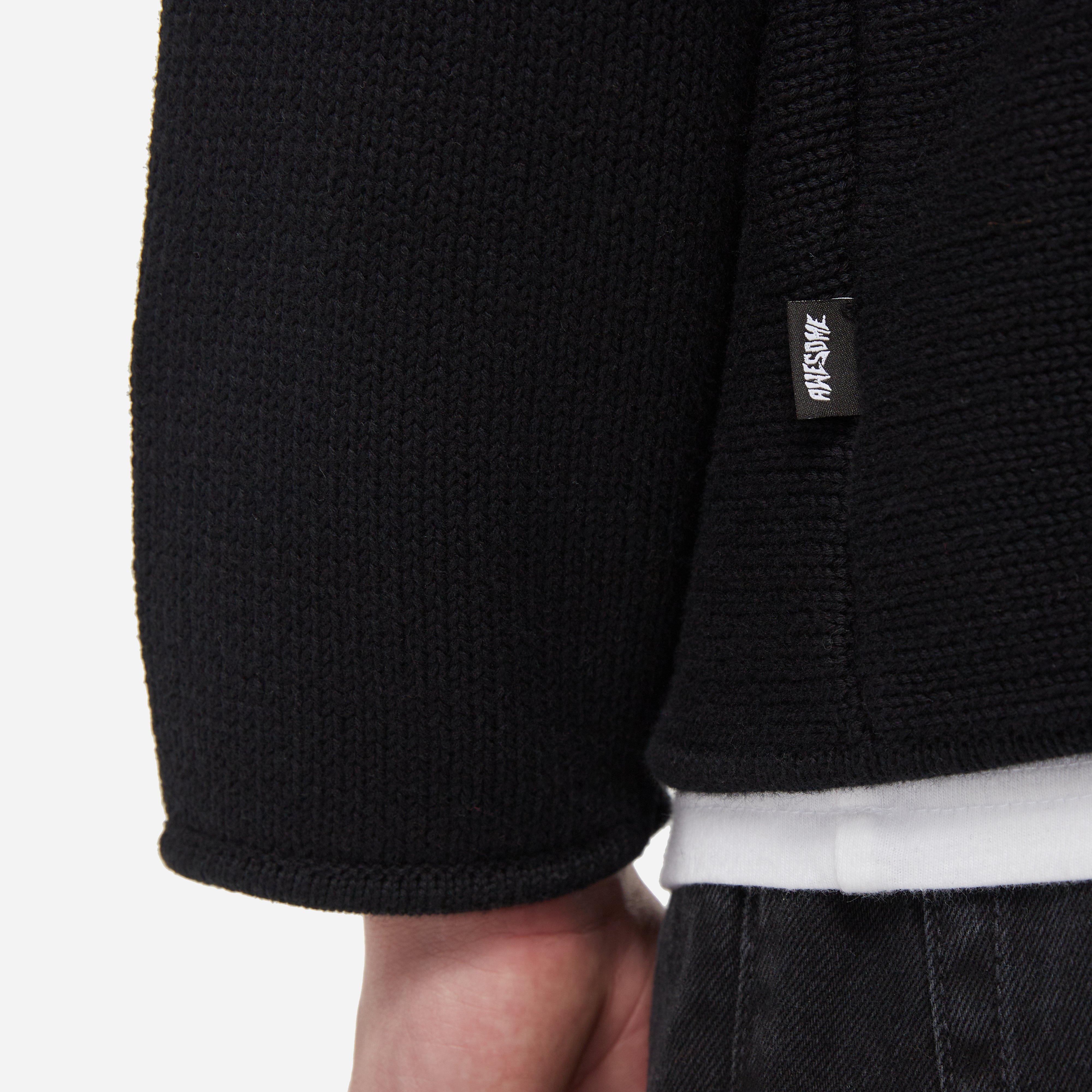 Fucking Awesome Stripe Zip Polo