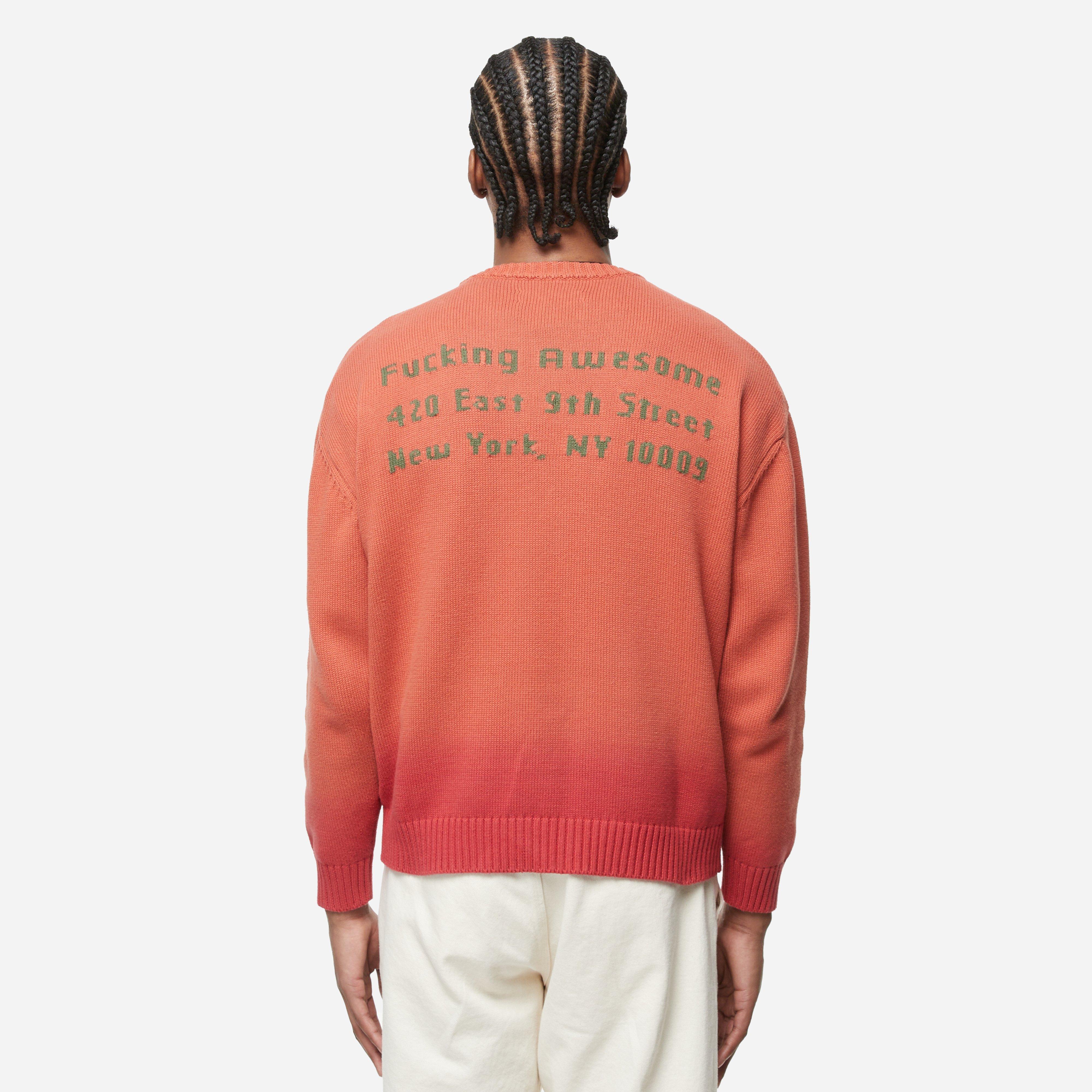 Orange Fucking Awesome Liberty Crew Knit | HIP