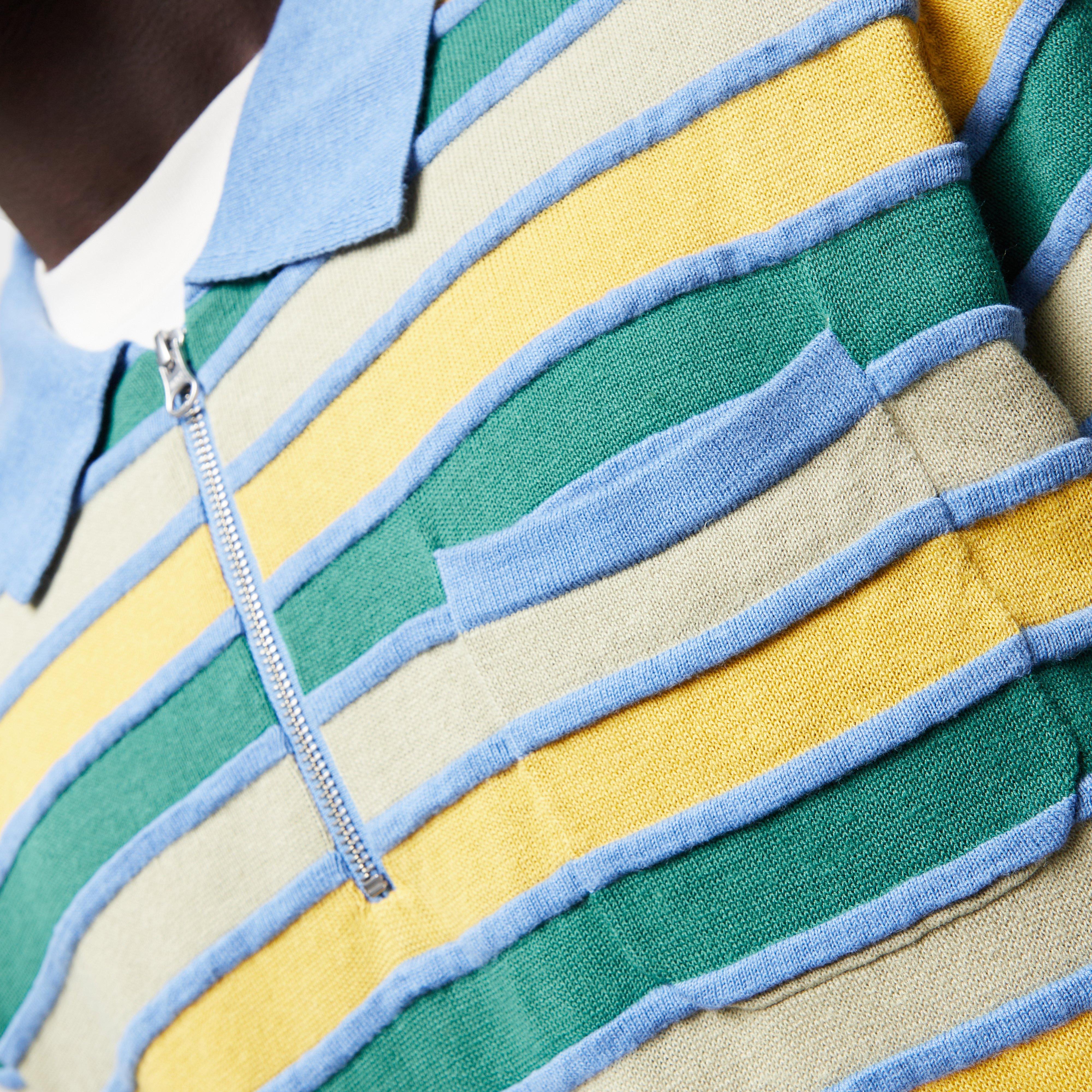 Brain Dead Stripe Half Zip Shirt