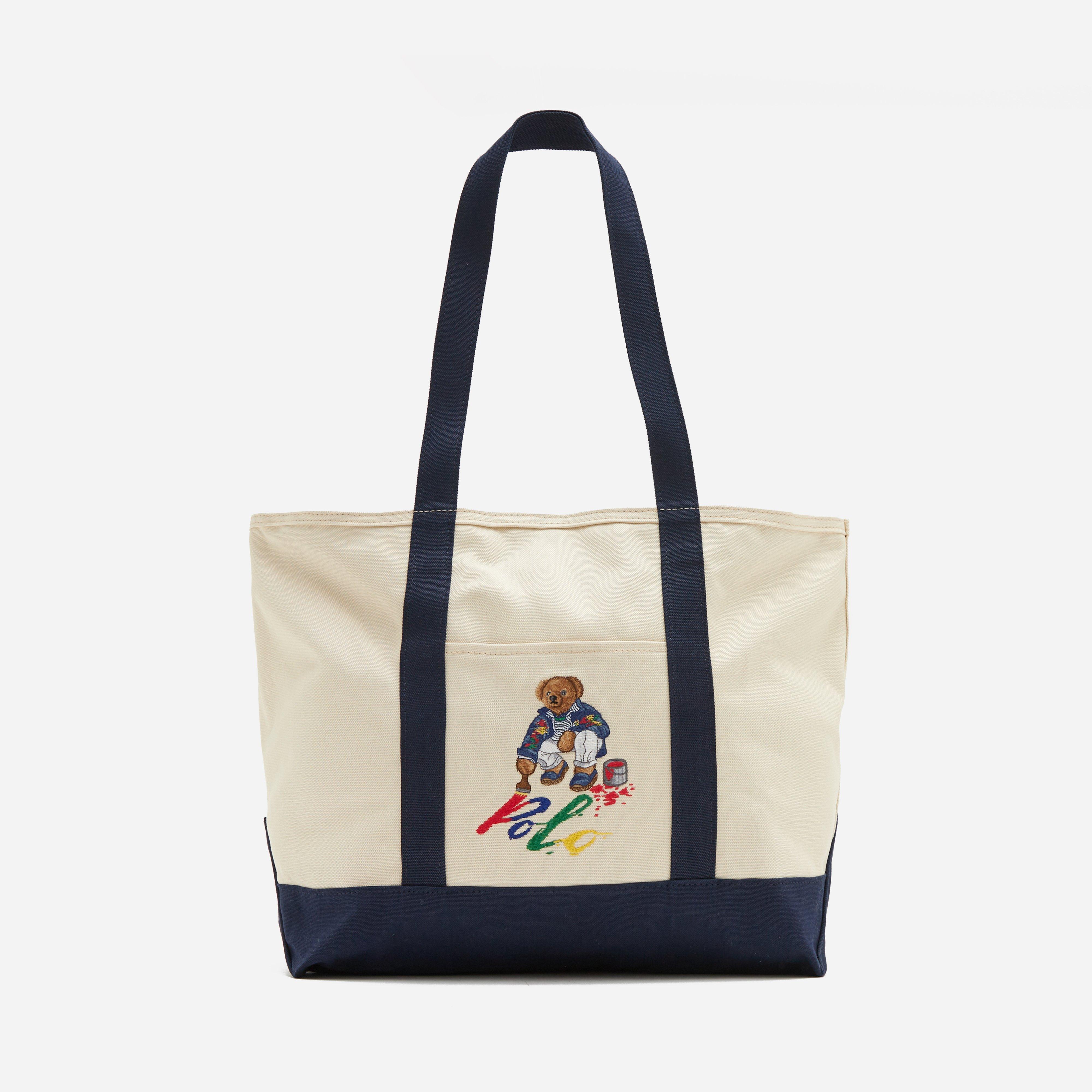 Cheap Irelandsmilitarystory Jordan Outlet White Polo Ralph Lauren Bear Canvas Tote polo ralph lauren skull crossbones boxer short 3 pack