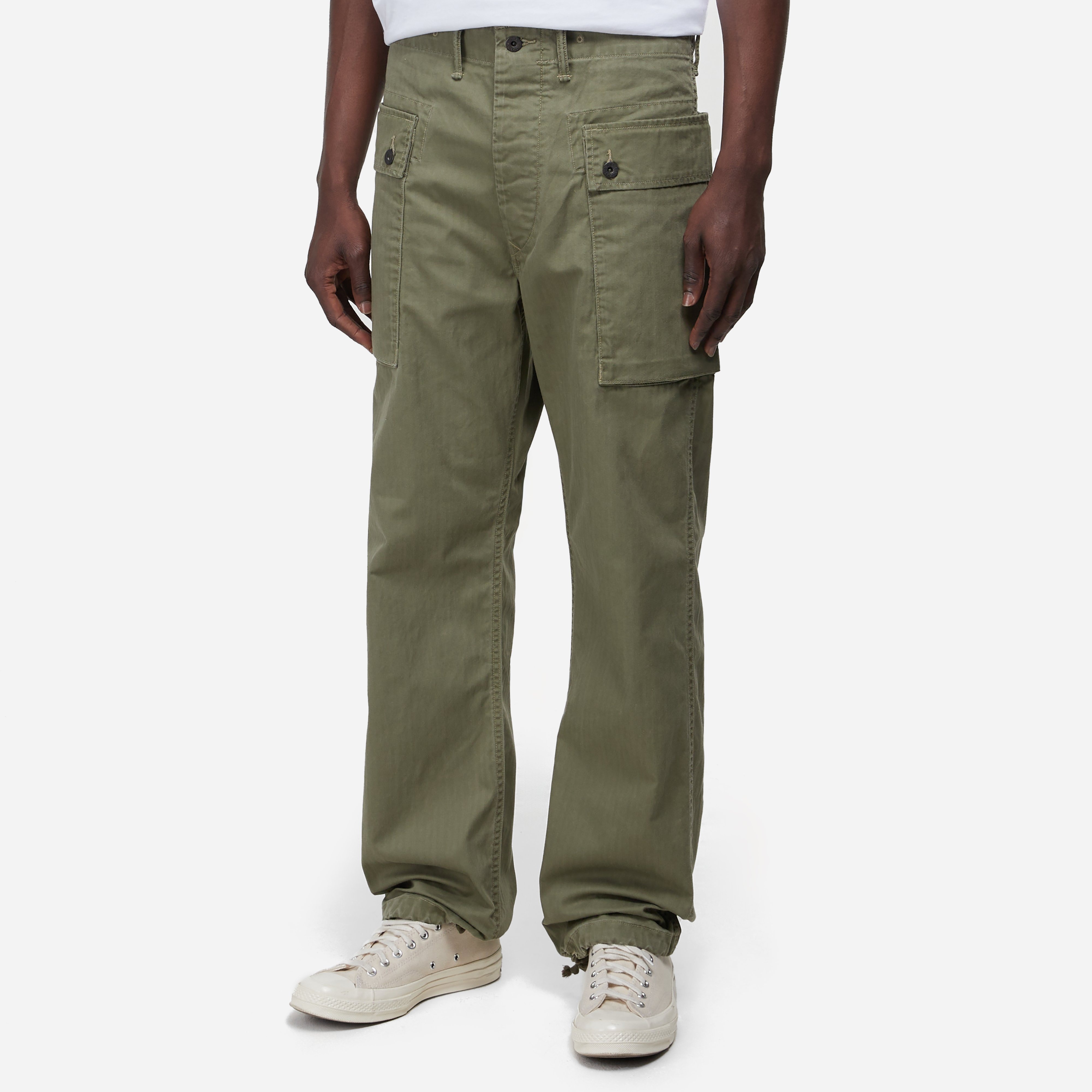 Green RRL by Ralph Lauren Herringbone Field Cargo Trouser | HIP