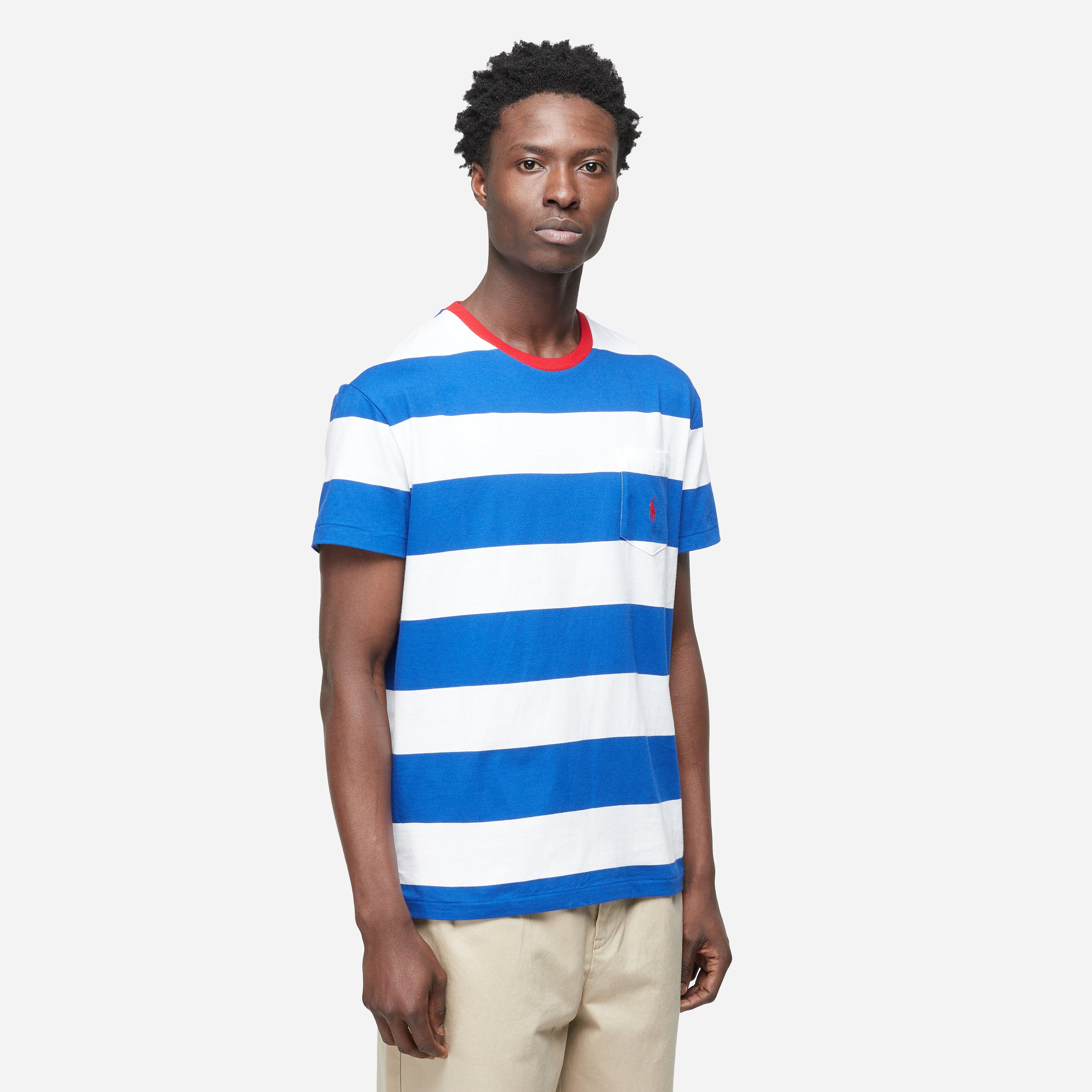 SAPHIRE Polo Ralph Lauren STRIPE POCKET TEE | HIP