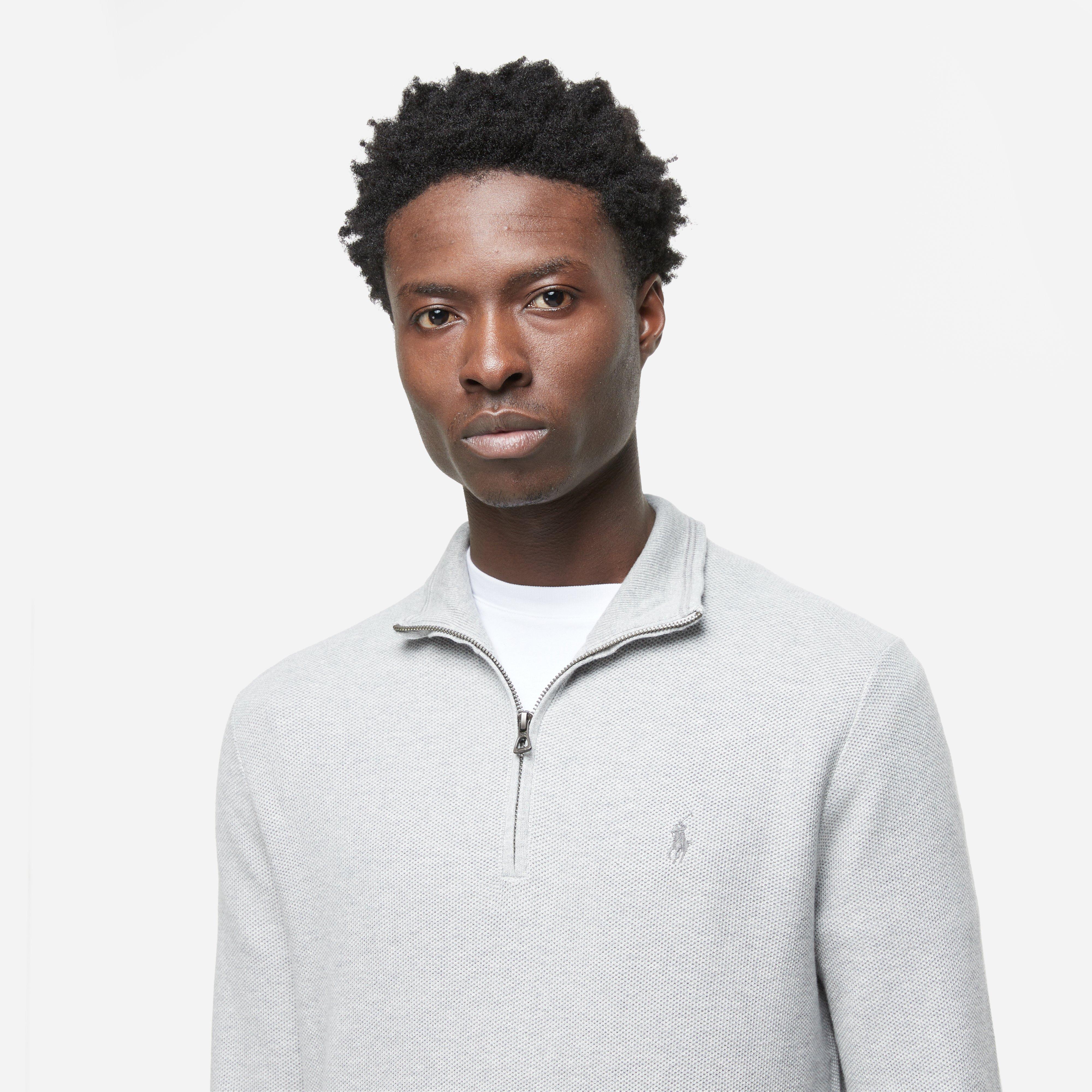 Polo Ralph Lauren Mesh-Knit Quarter Zip Sweatshirt