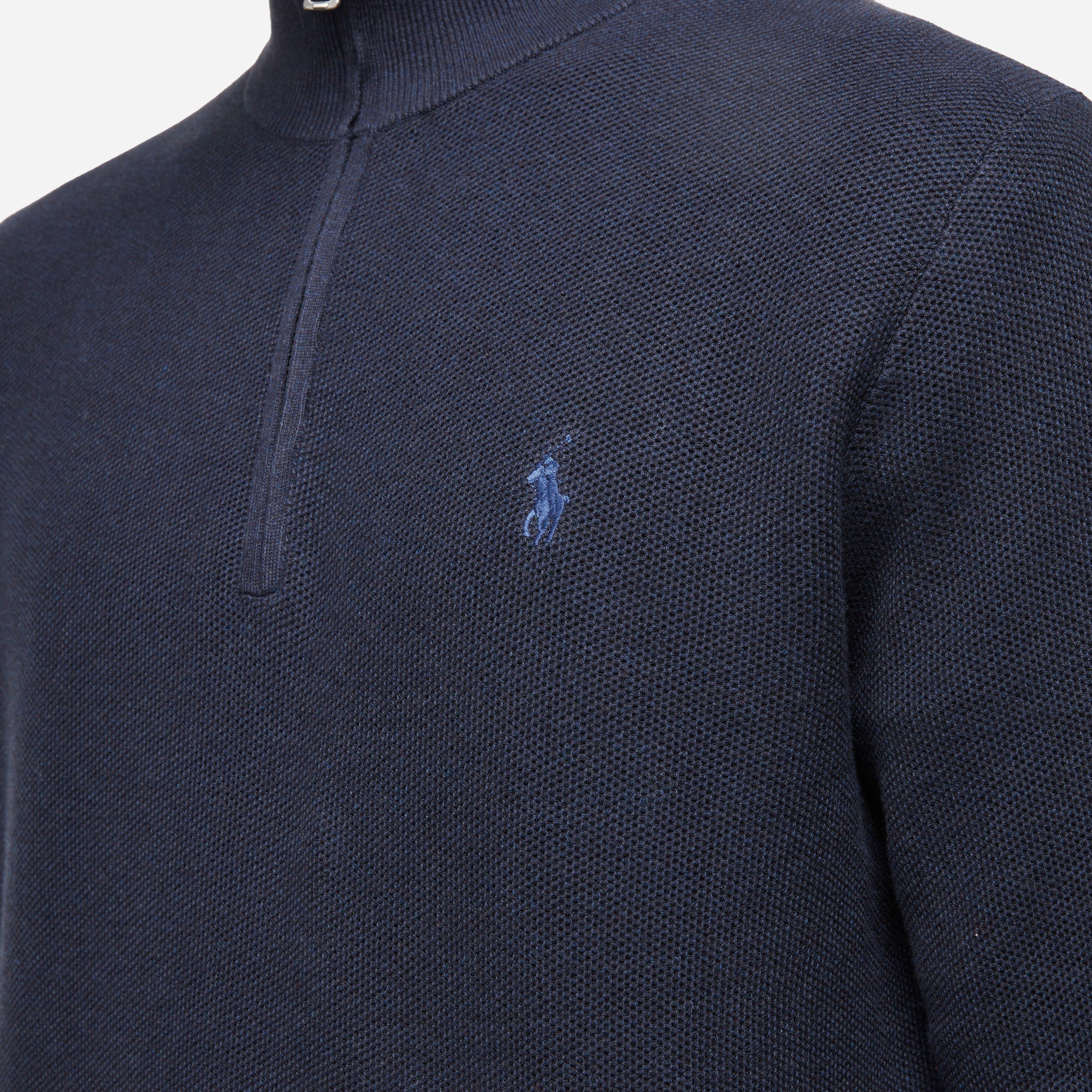Polo Ralph Lauren Mesh-Knit Quarter Zip Sweatshirt