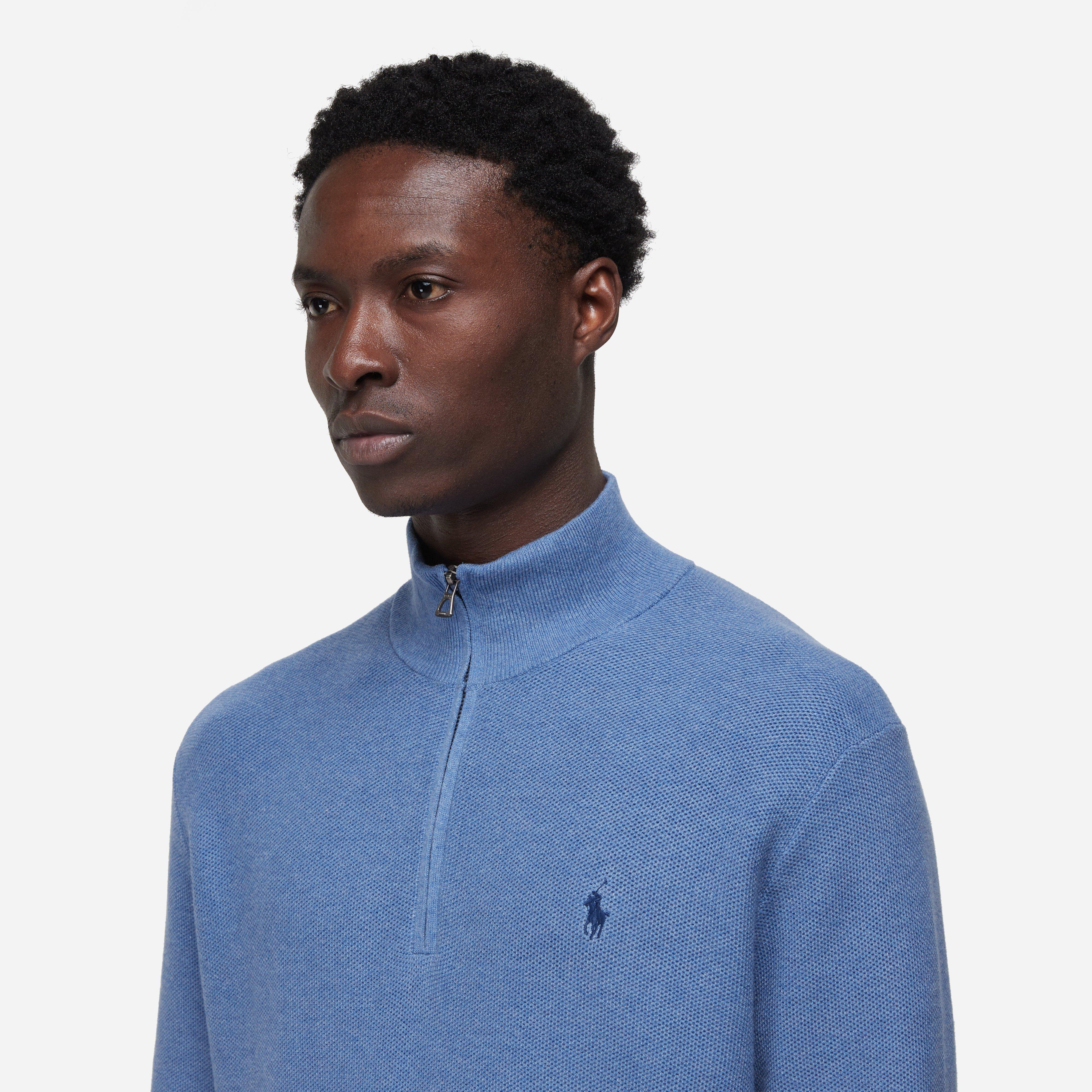 Polo Ralph Lauren Mesh-Knit Quarter Zip Sweatshirt