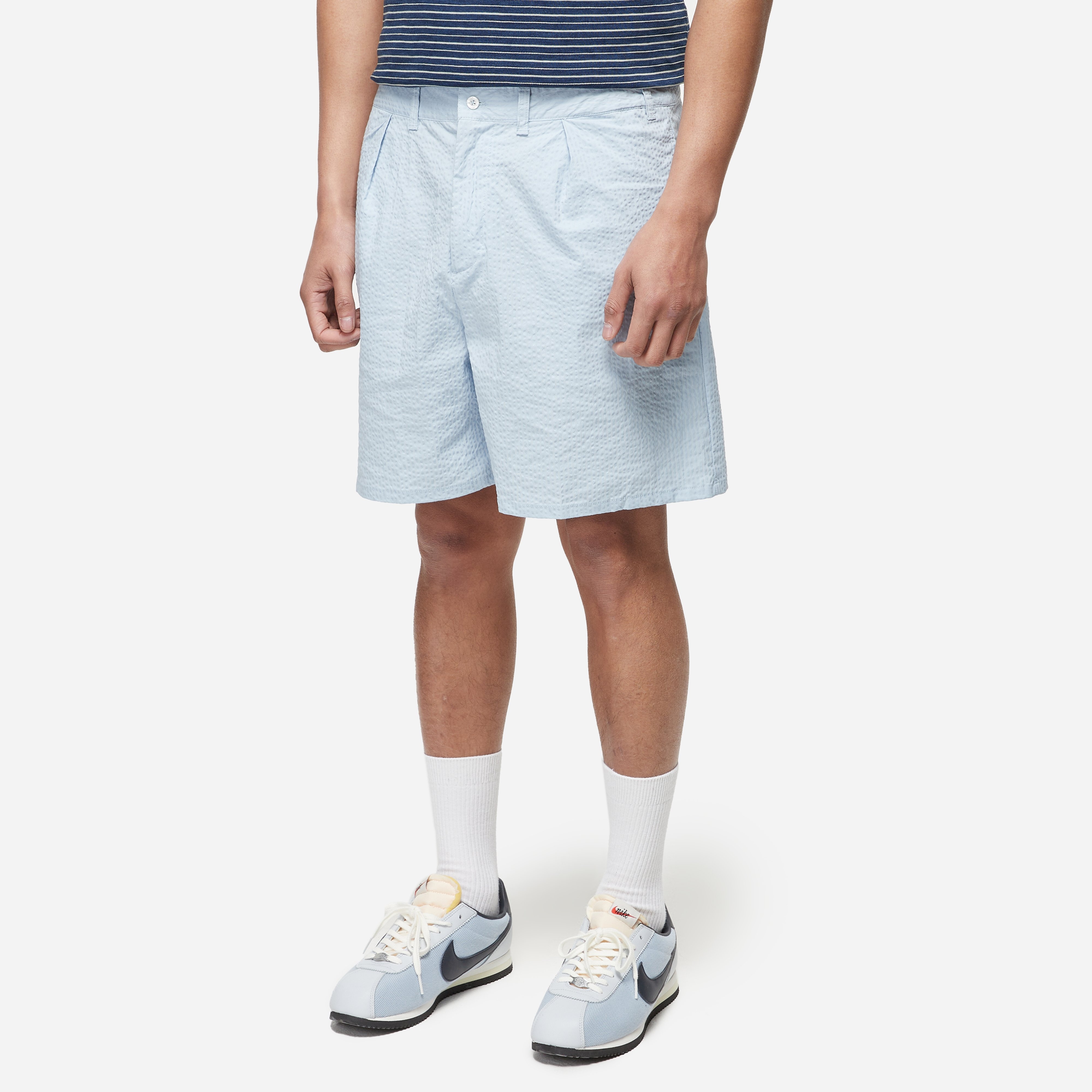 1984404 Light Blue Seer Sucker Shorts main image 0