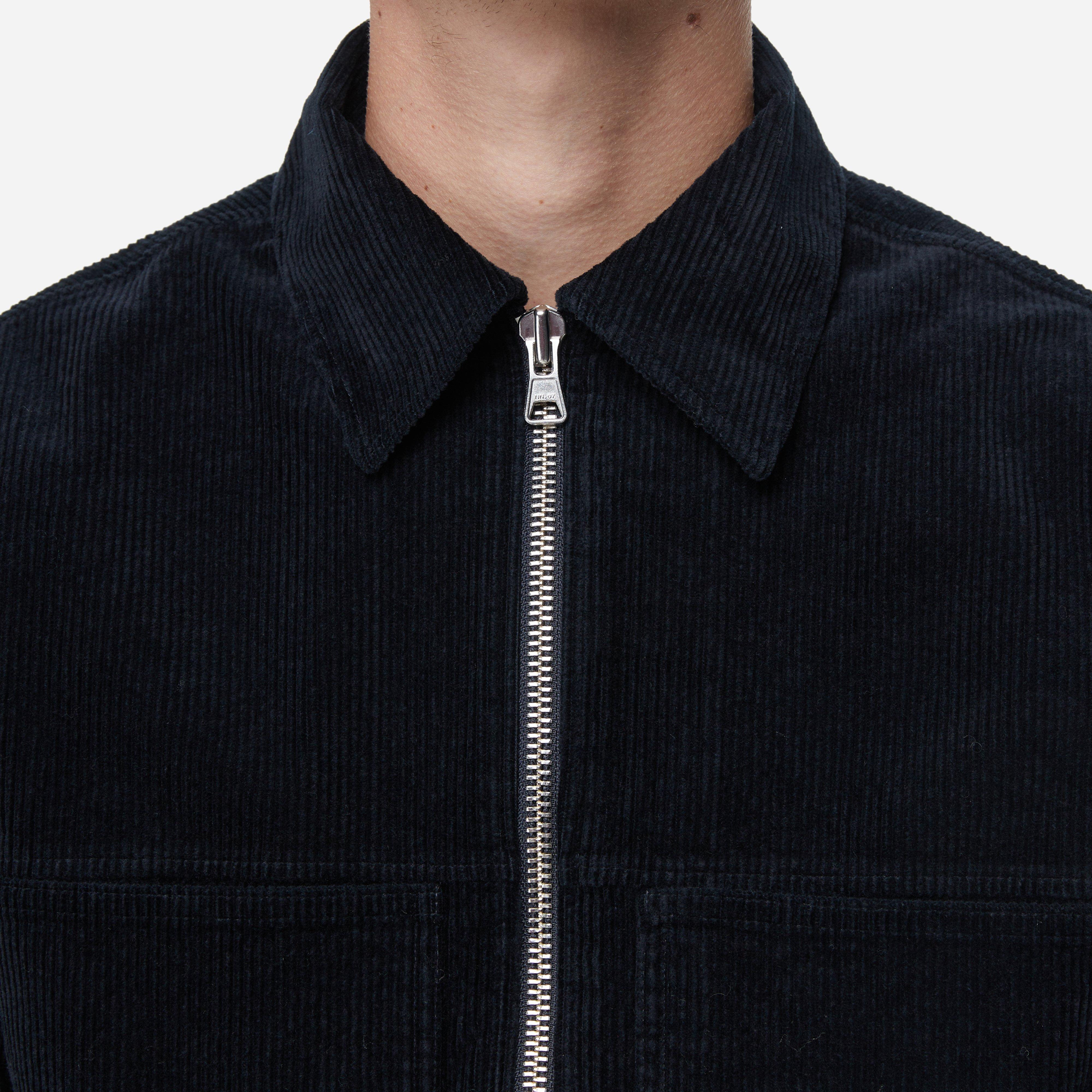 NN07 Isak 1322 Corduroy Zip Overshirt