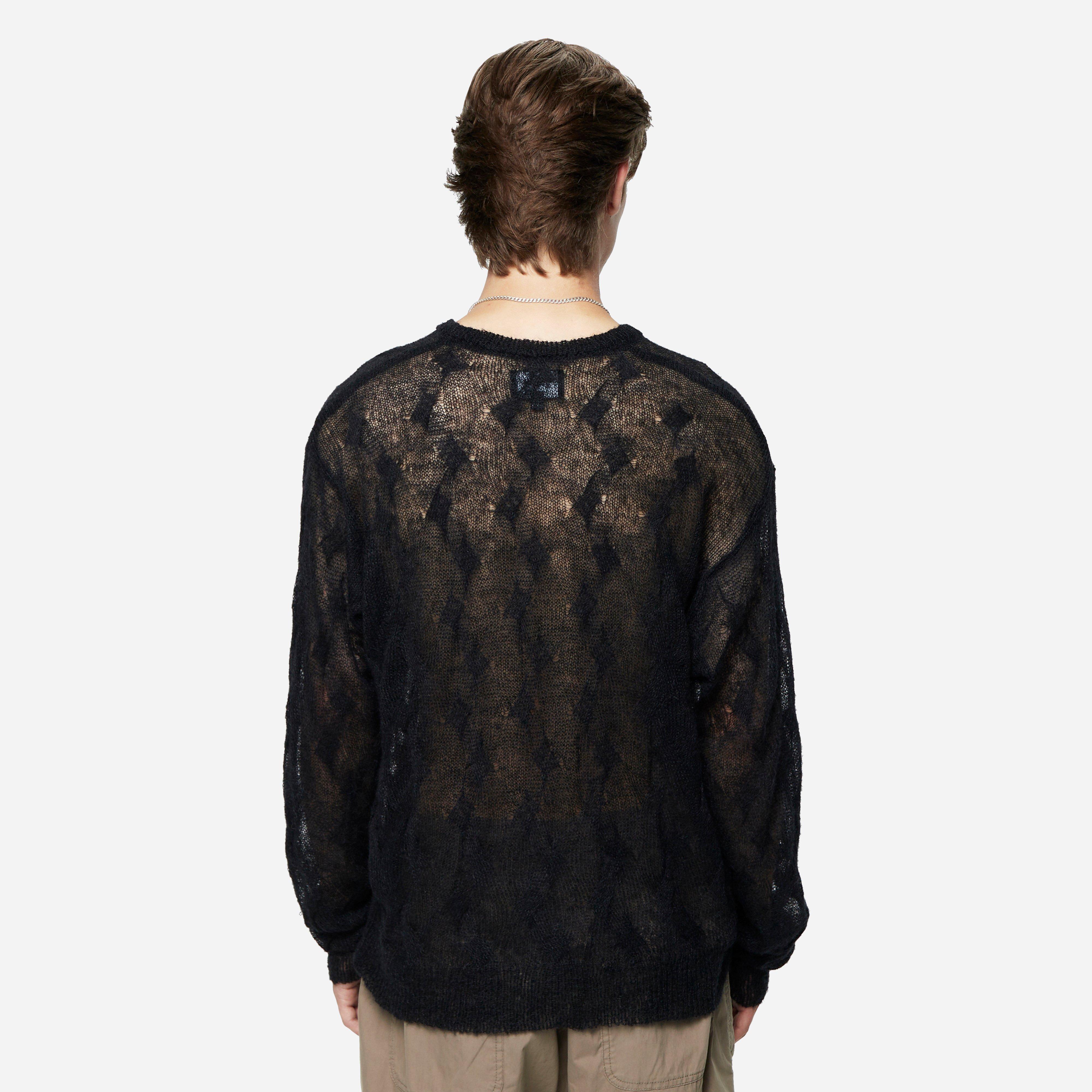 Stussy Loose Cable Knit Sweatshirt