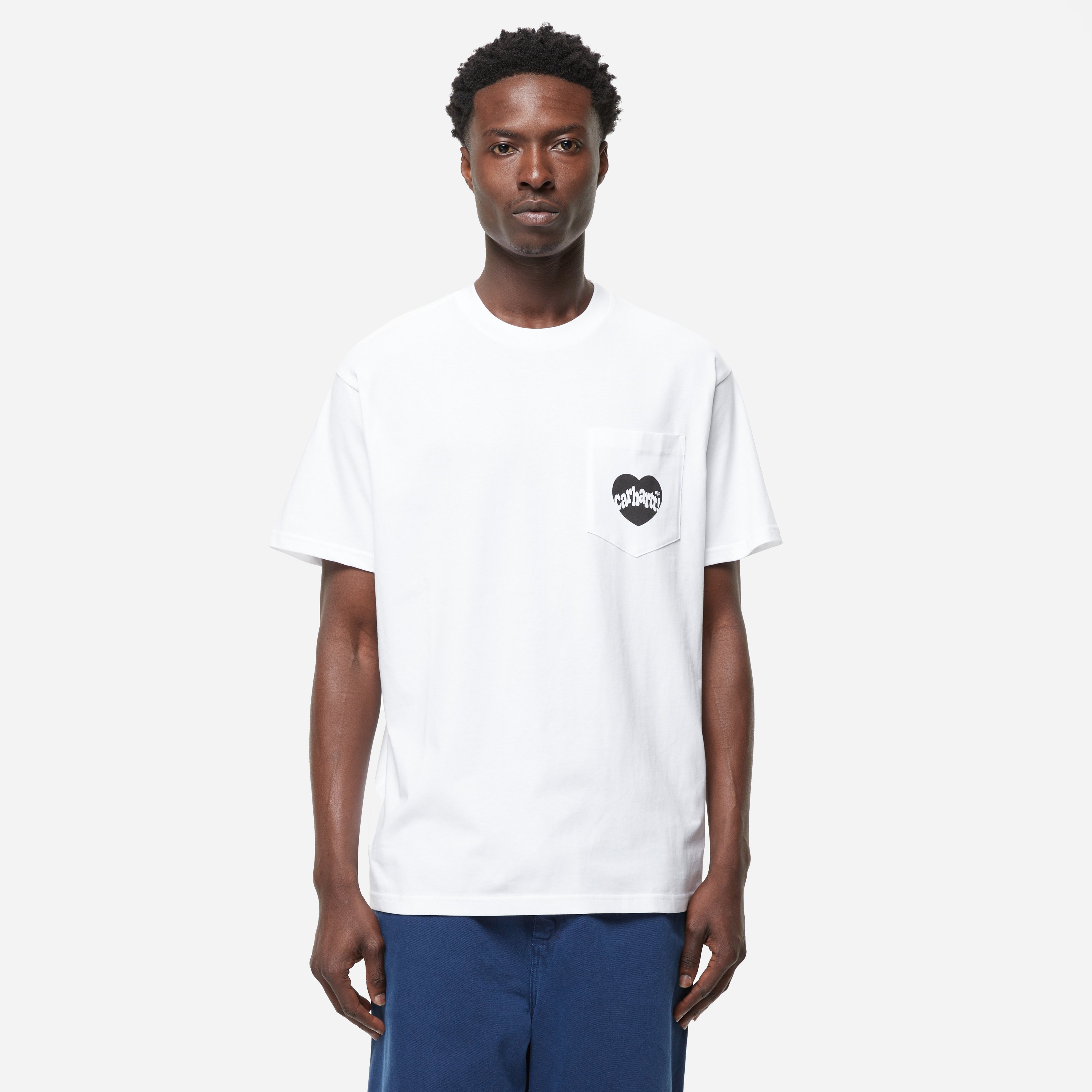White Carhartt WIP Amour Pocket T-Shirt | HIP