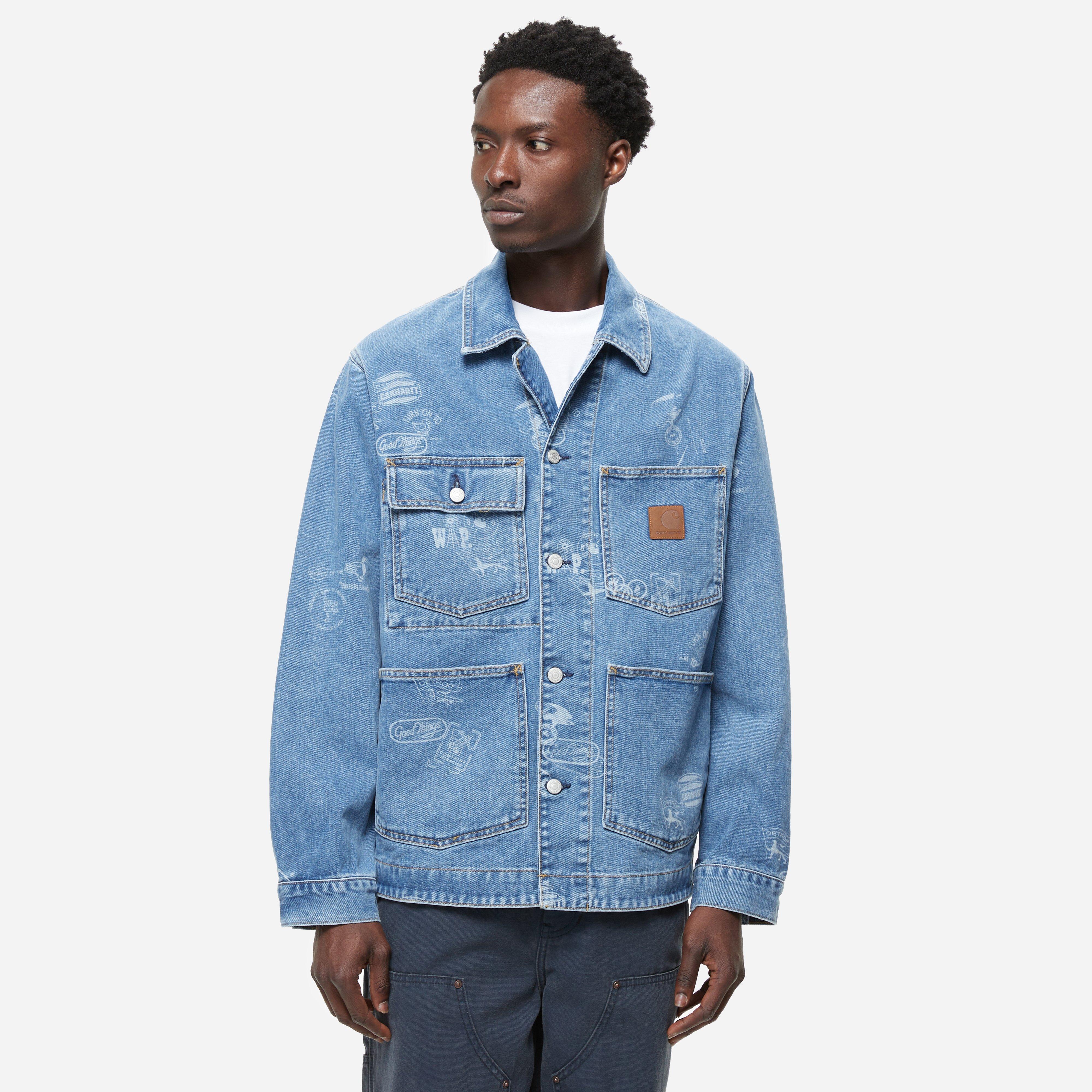 Carhartt denim jacket best sale