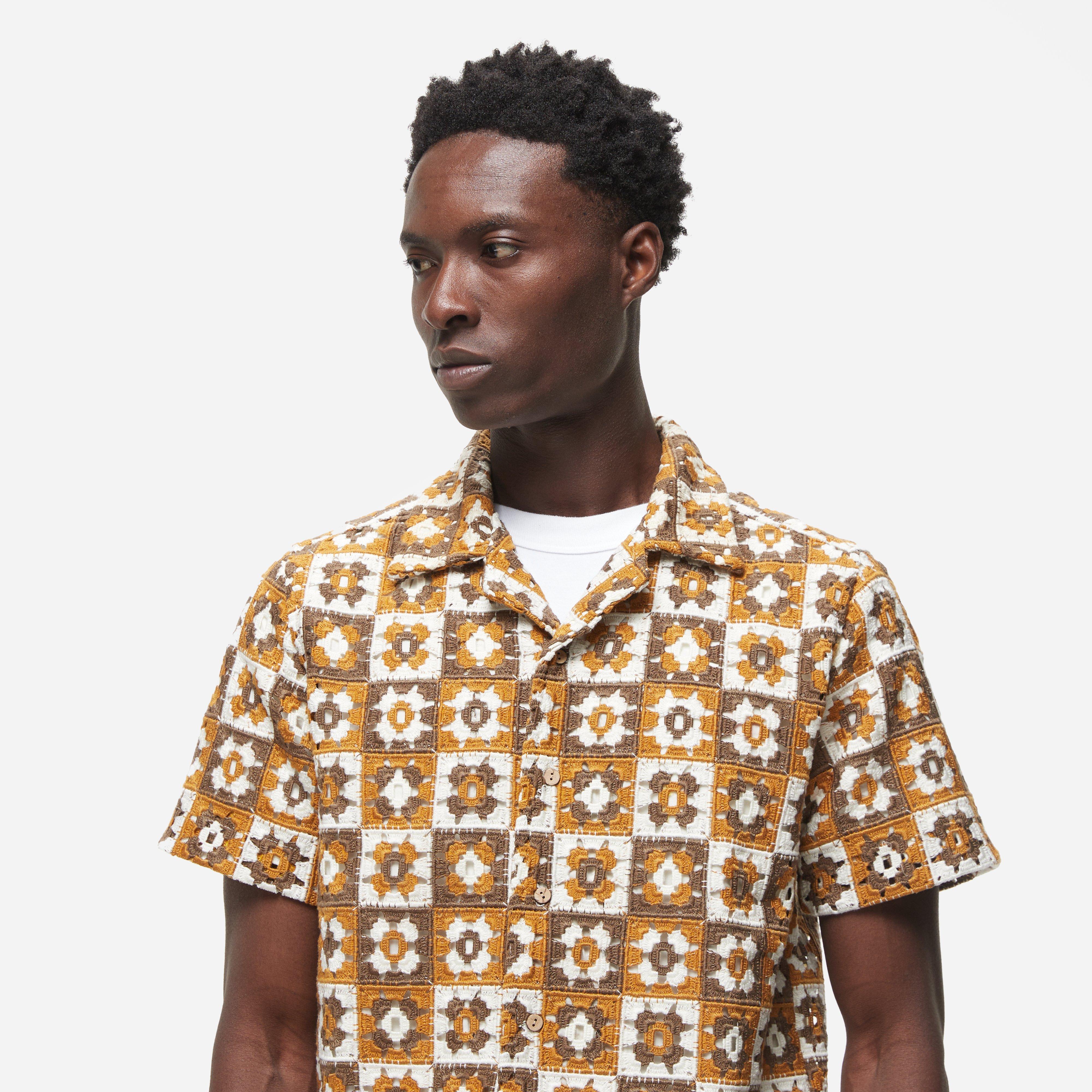 Percival Crochet Poplin Shirt