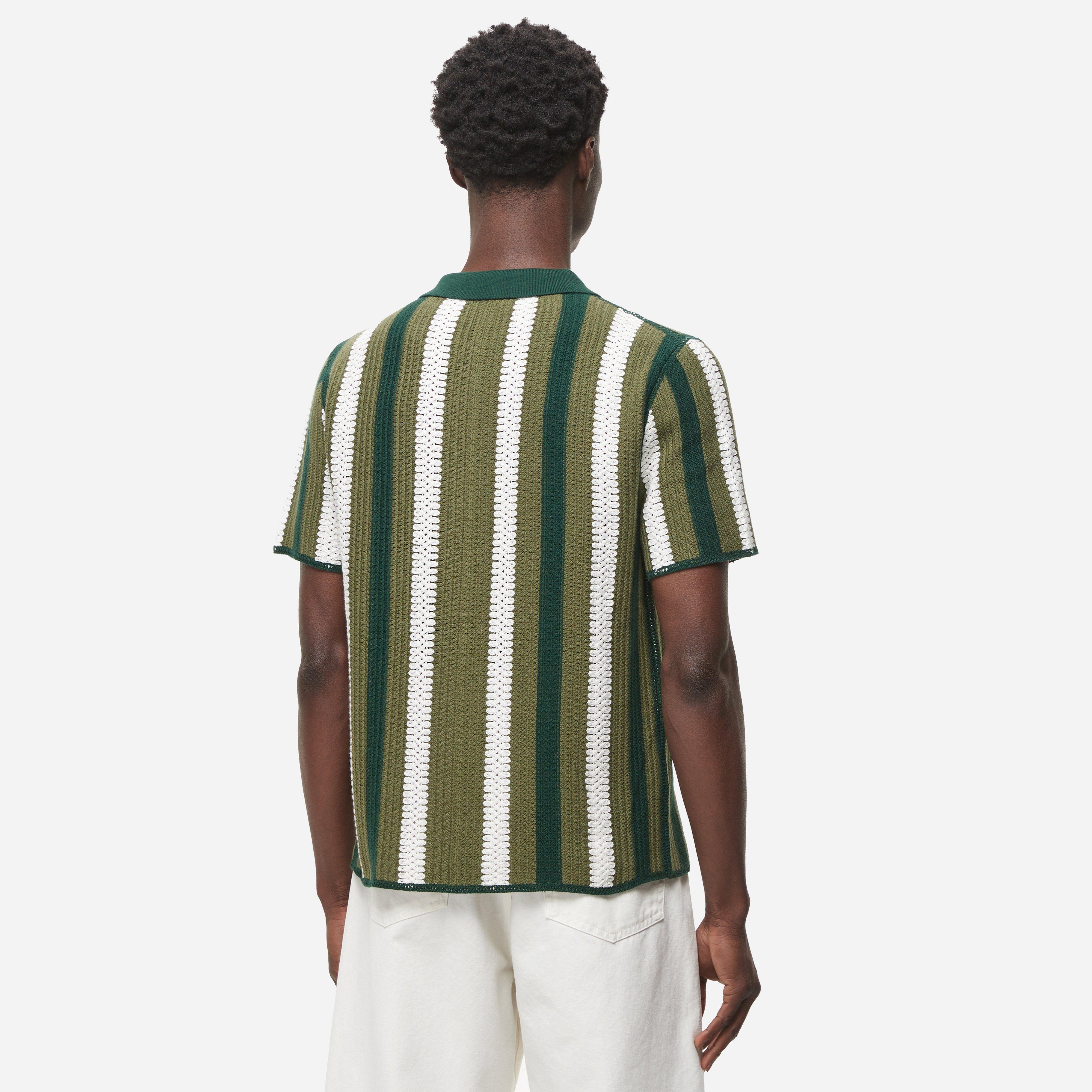 Percival Crochet Striped Shirt