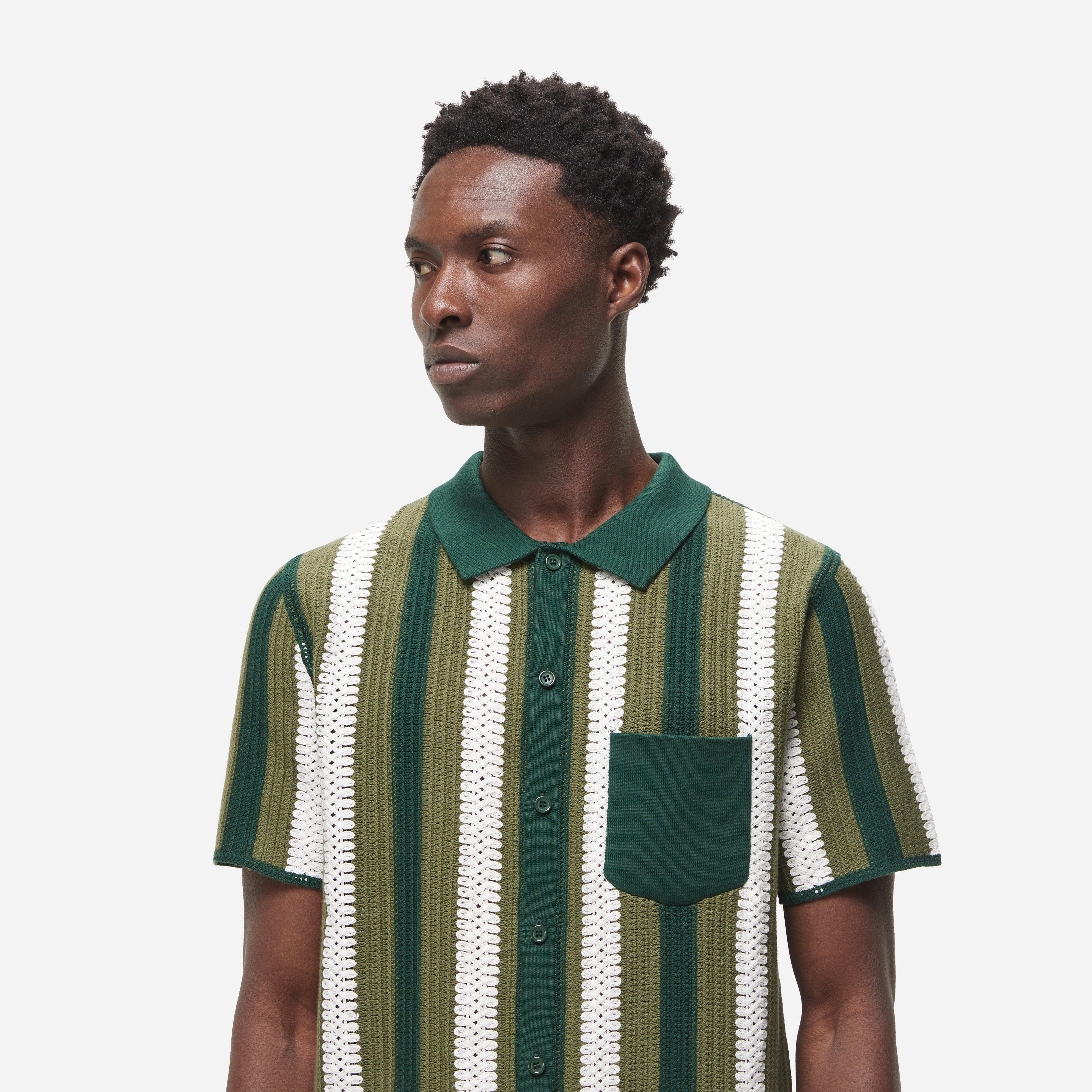 Percival Crochet Striped Shirt