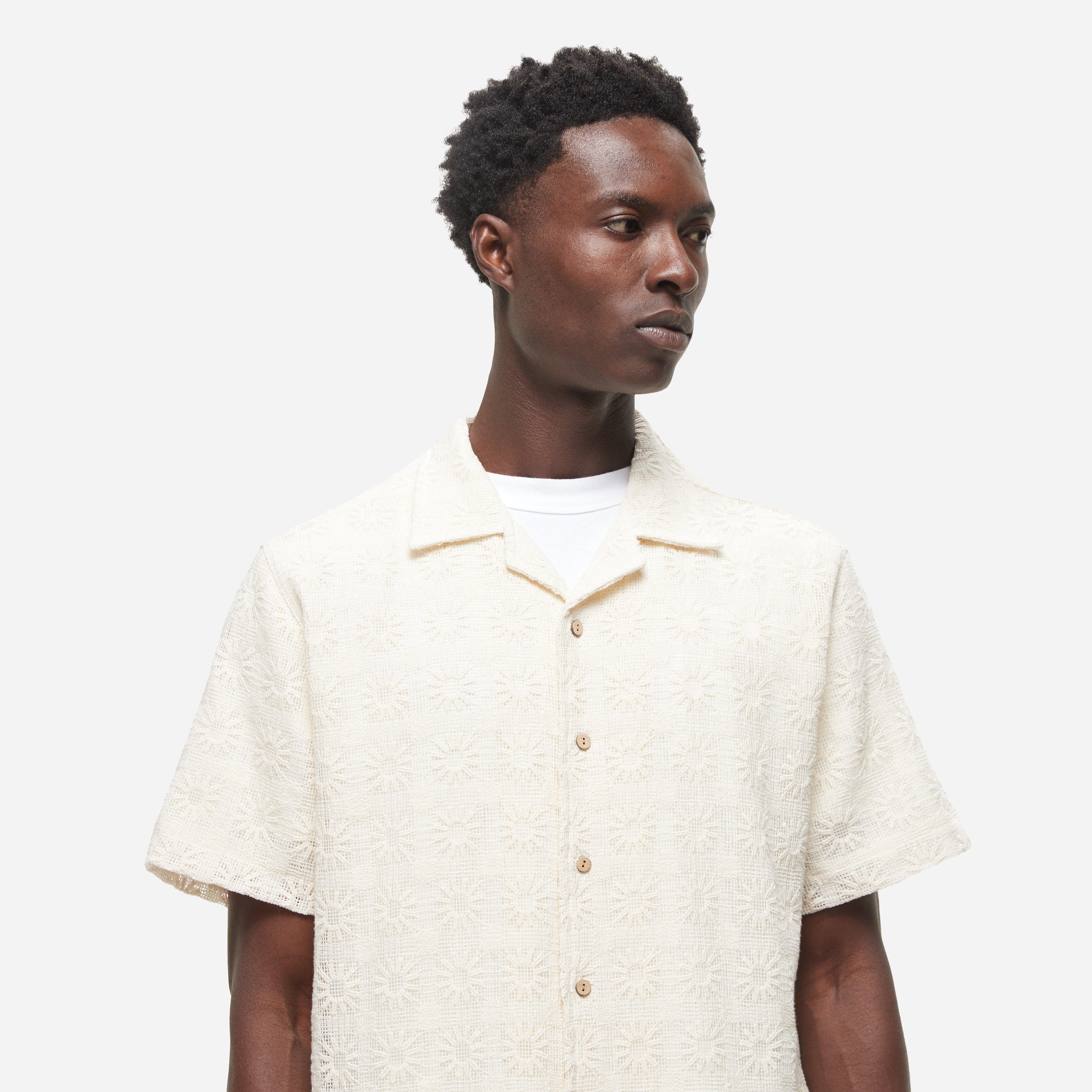 Percival Crochet Poplin Shirt