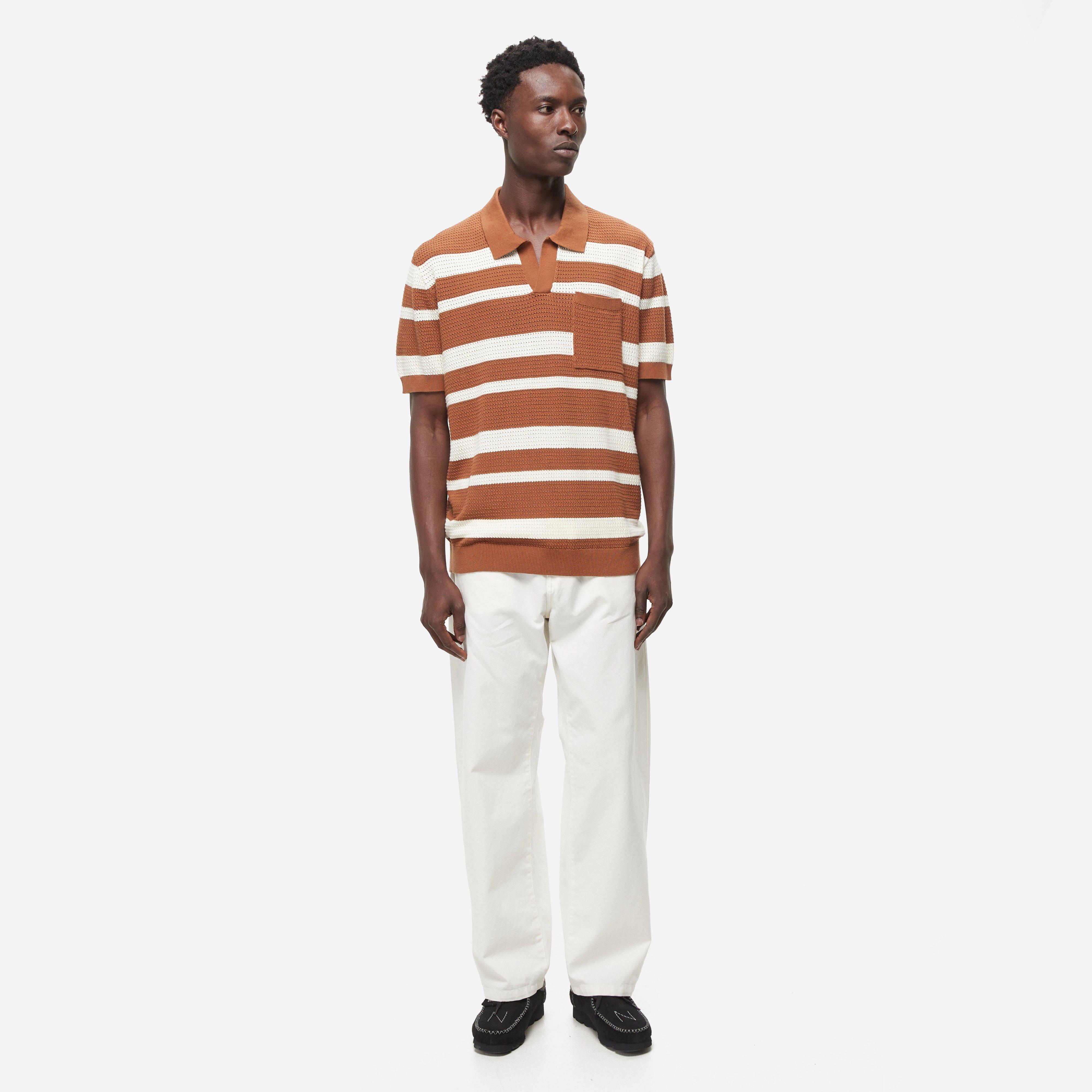 Percival Paros Striped Polo Shirt