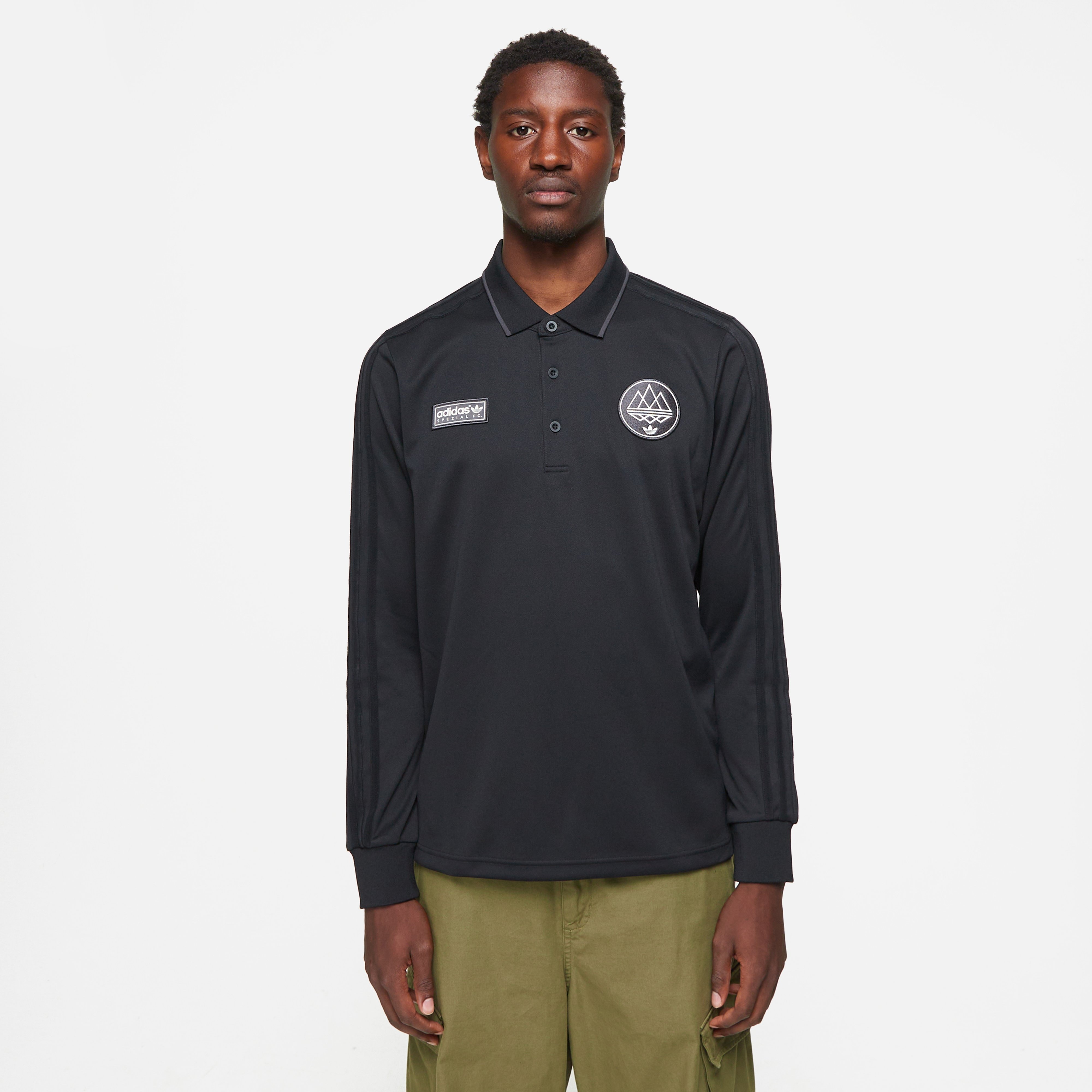 Black adidas SPZL F.C. Polo Shirt HIP