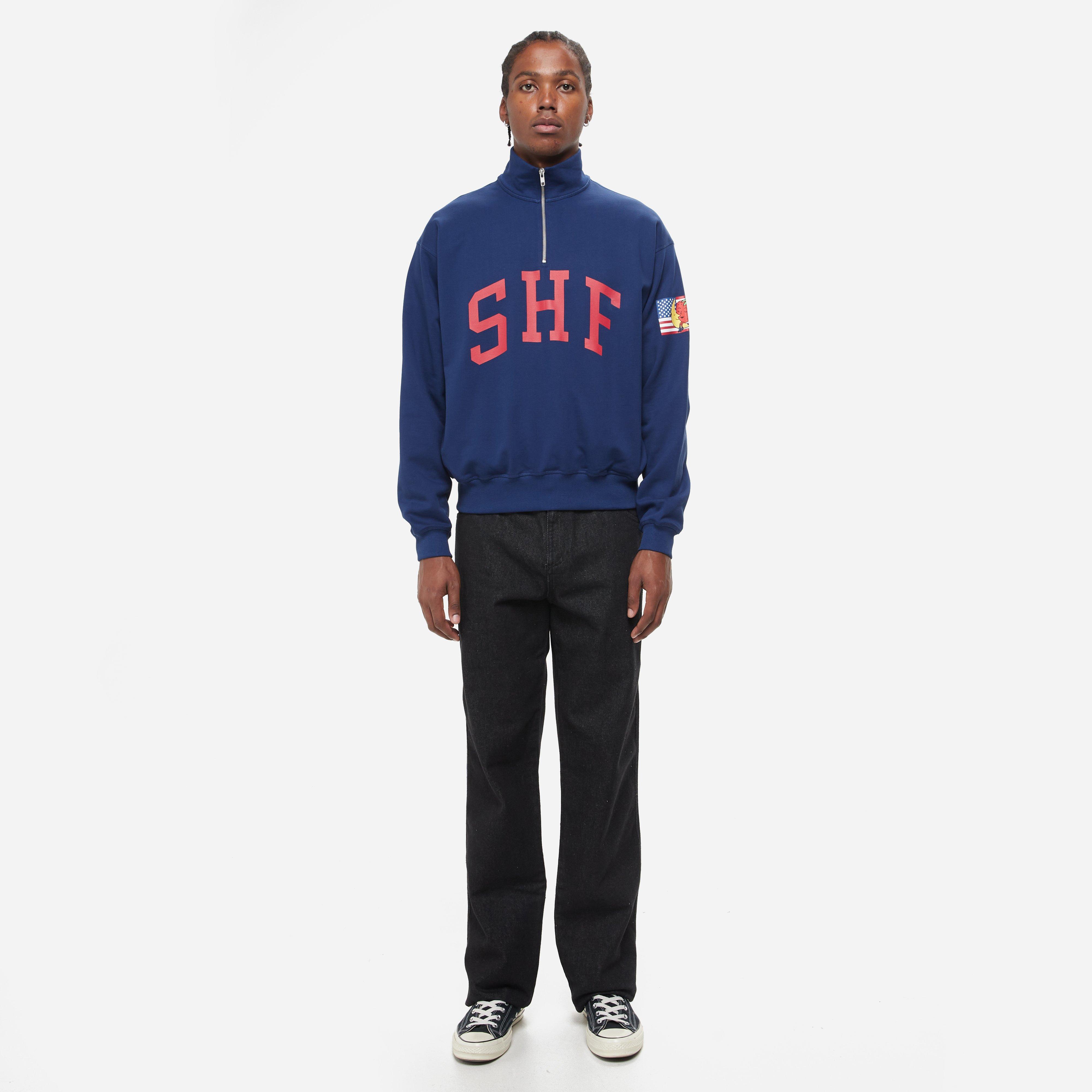 Sky High Farm Workwear 'SHF' Quarter Zip Sweater