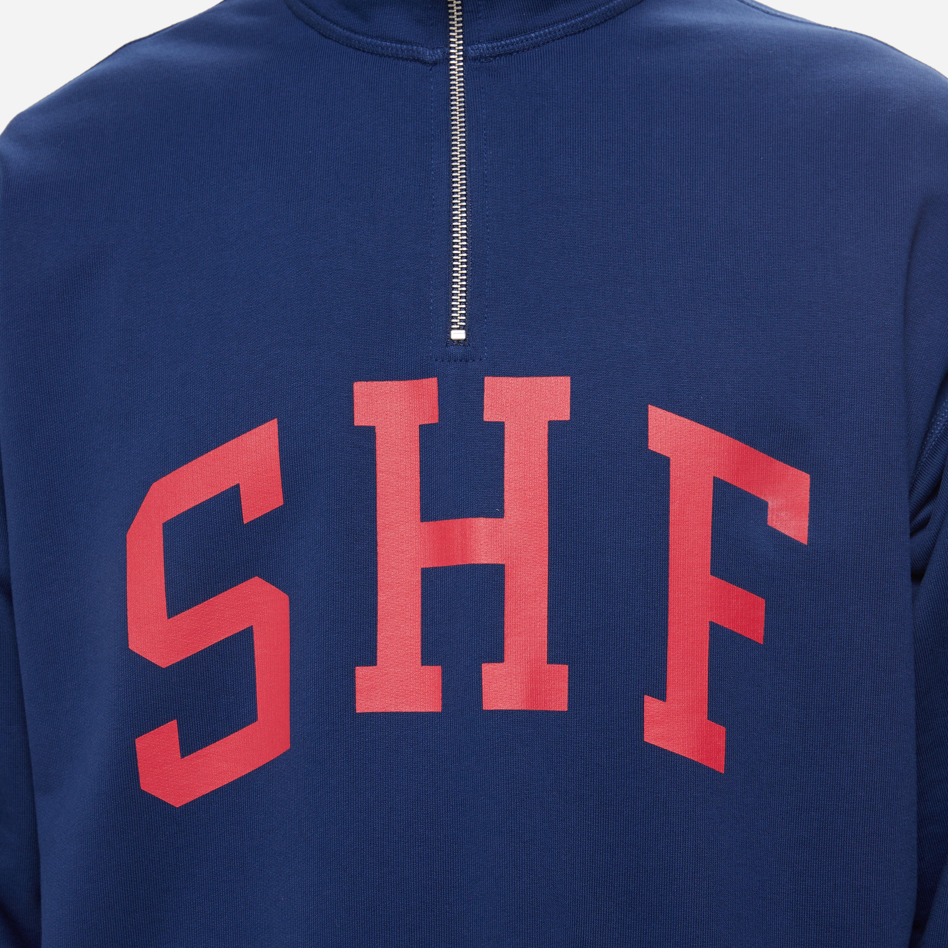 Sky High Farm Workwear 'SHF' Quarter Zip Sweater