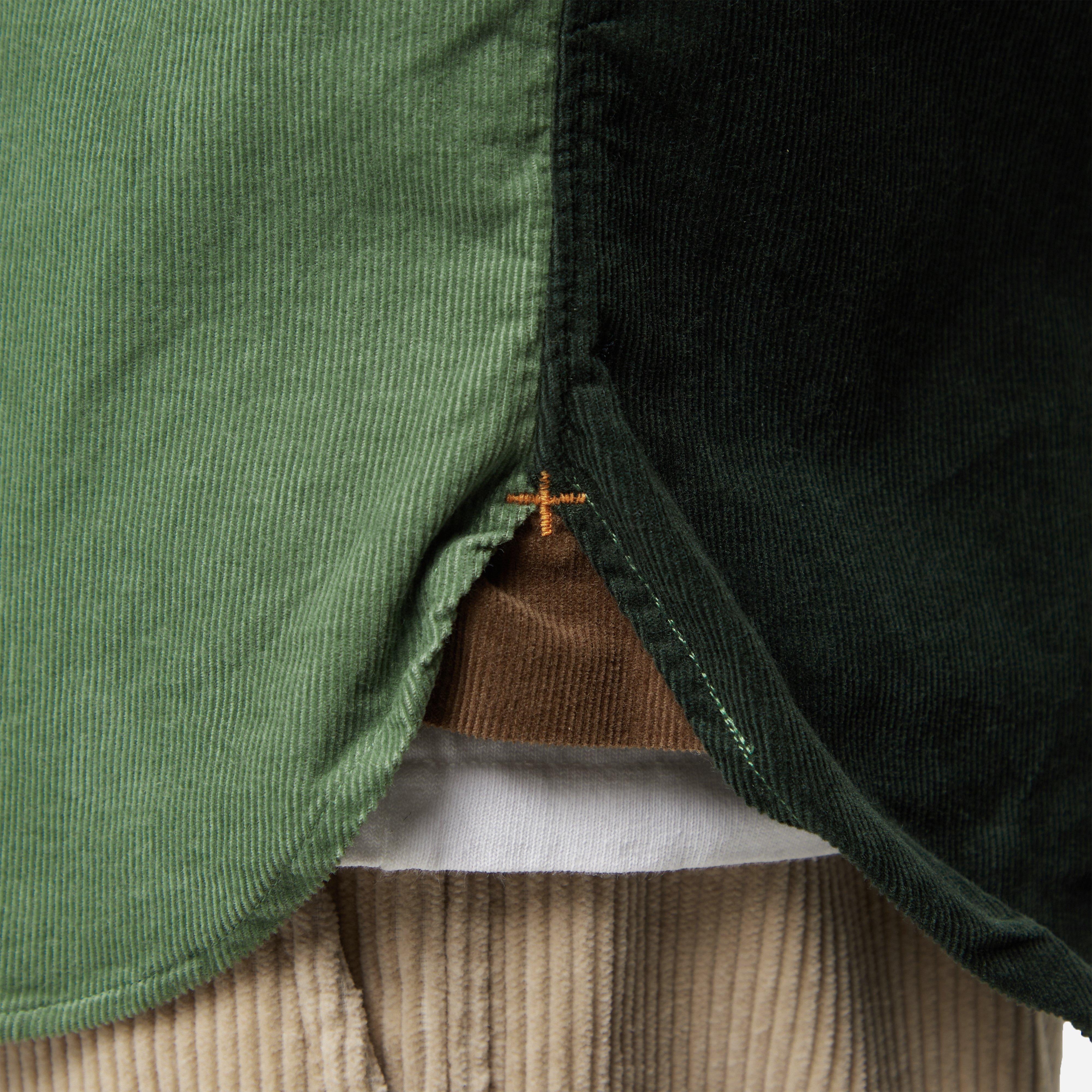 Beams Plus Cord Panel Button Down Shirt