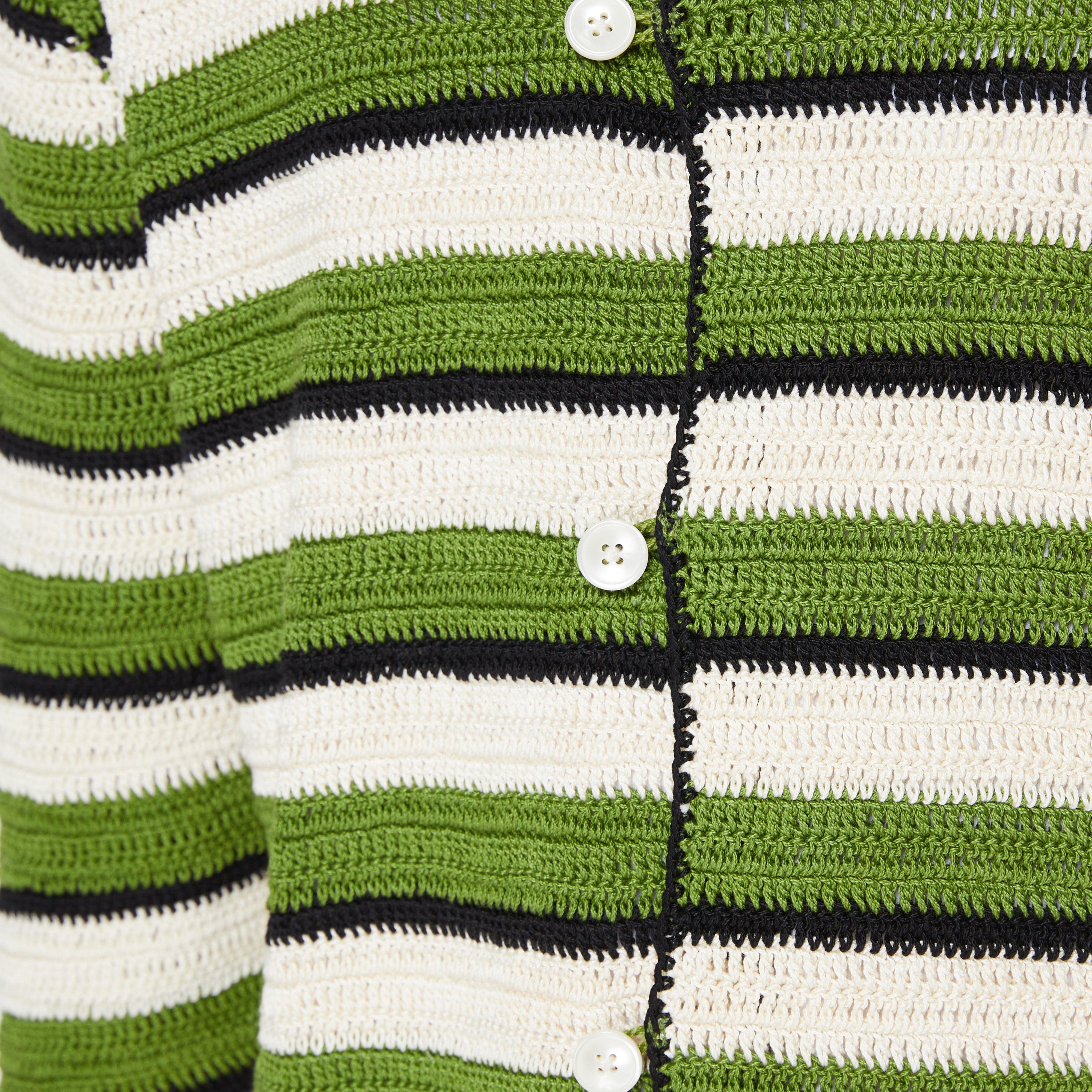 BODE Weedy Crochet Shirt