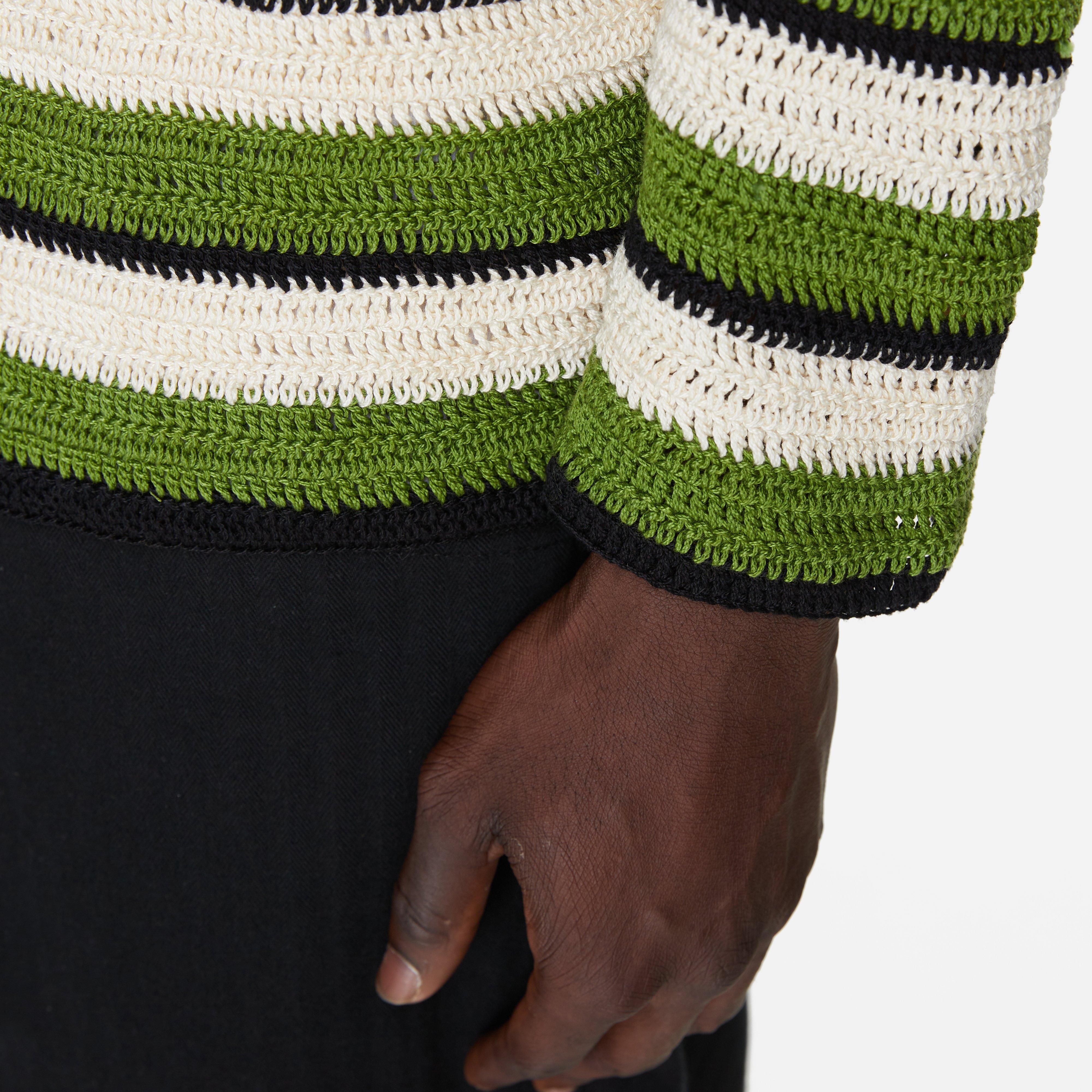 BODE Weedy Crochet Shirt