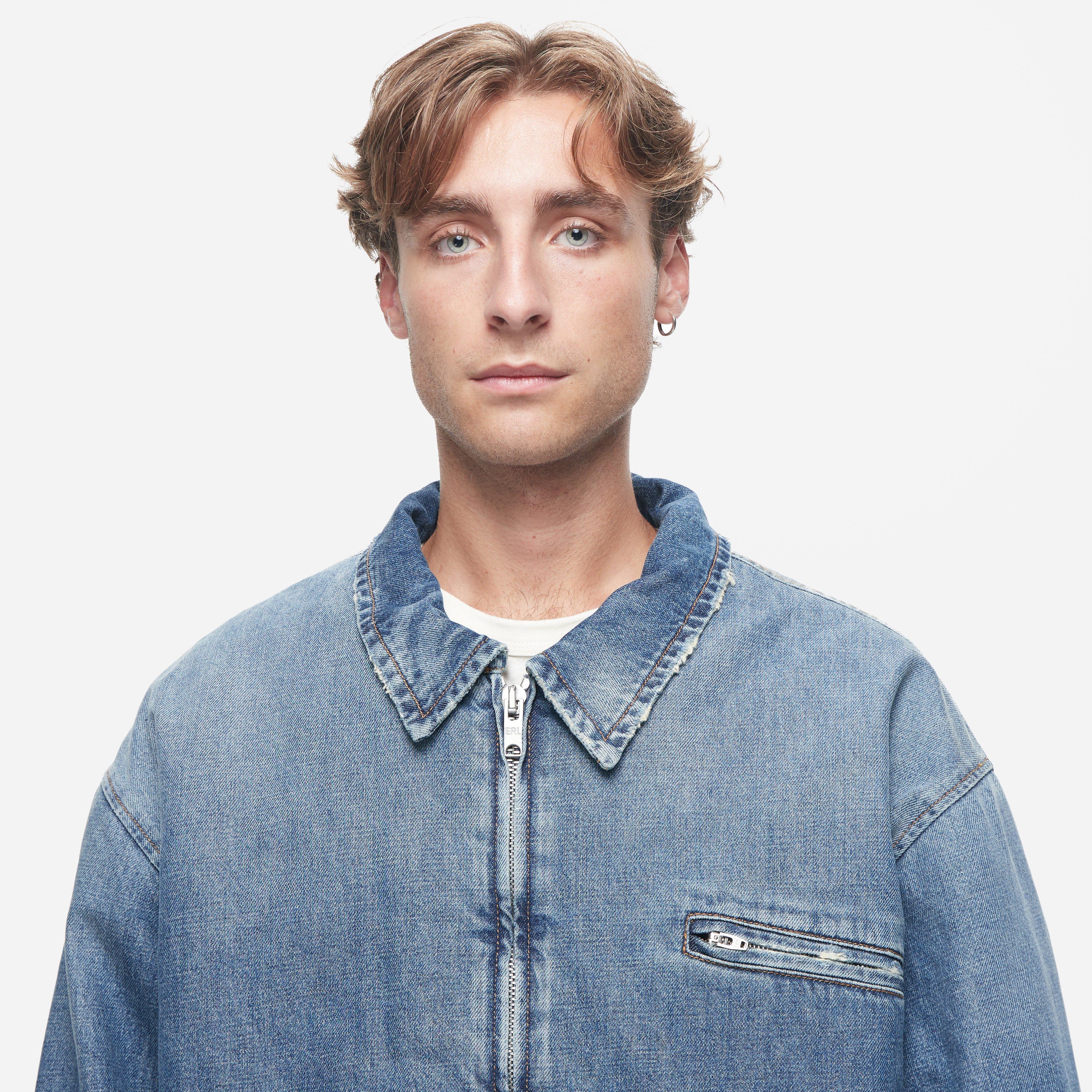 ERL Denim Sherpa Coat