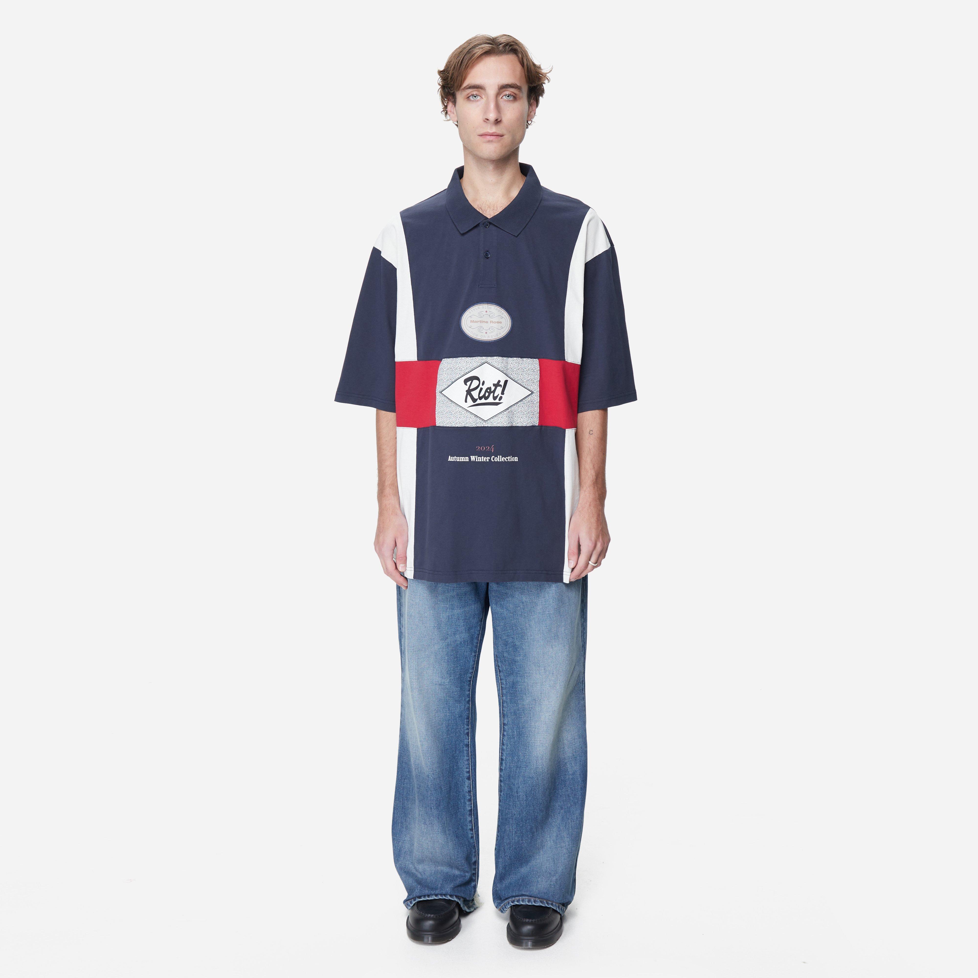 Martine Rose Oversized Panel Polo Shirt