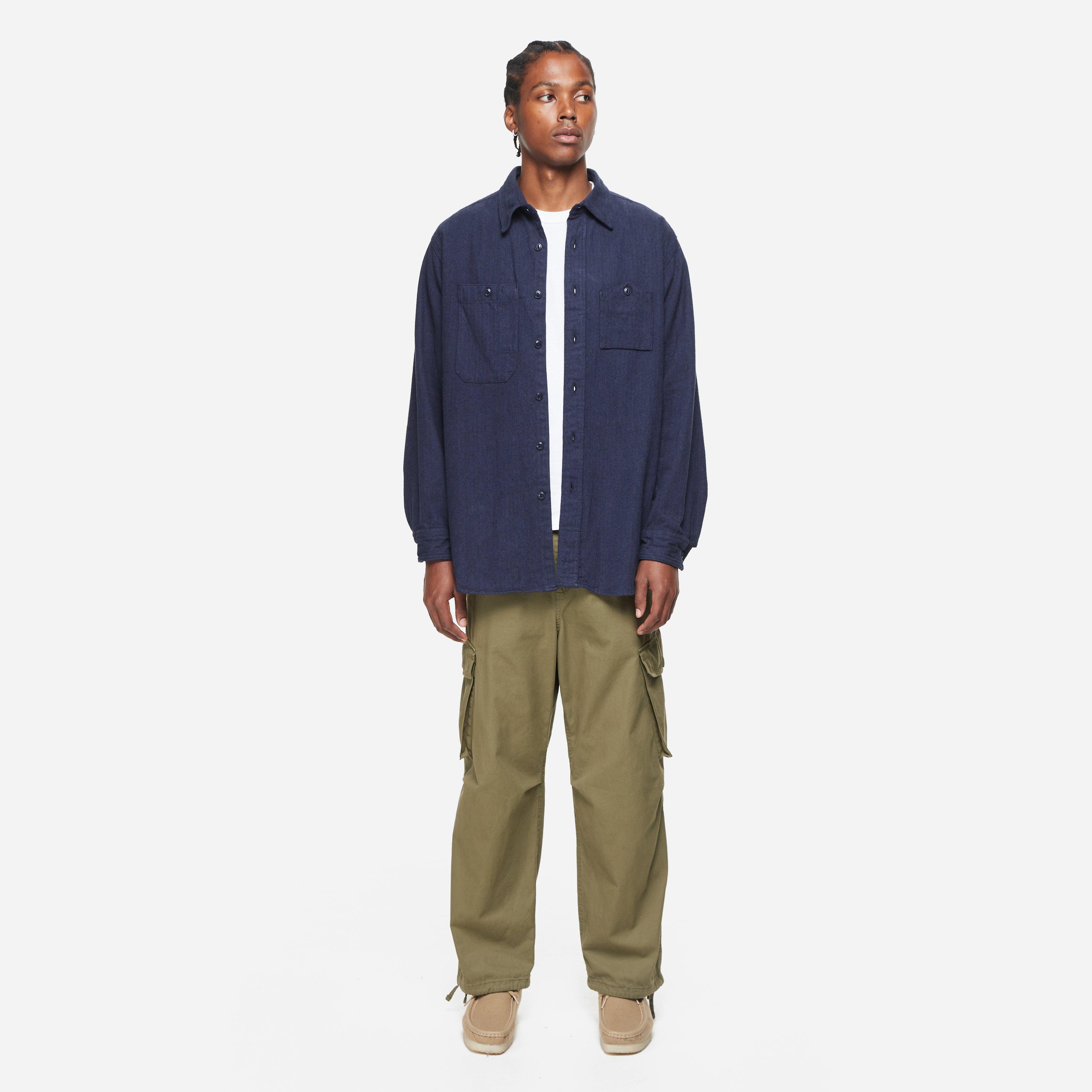 Navy Engineered Garments Herringbone Work Shirt | HIP