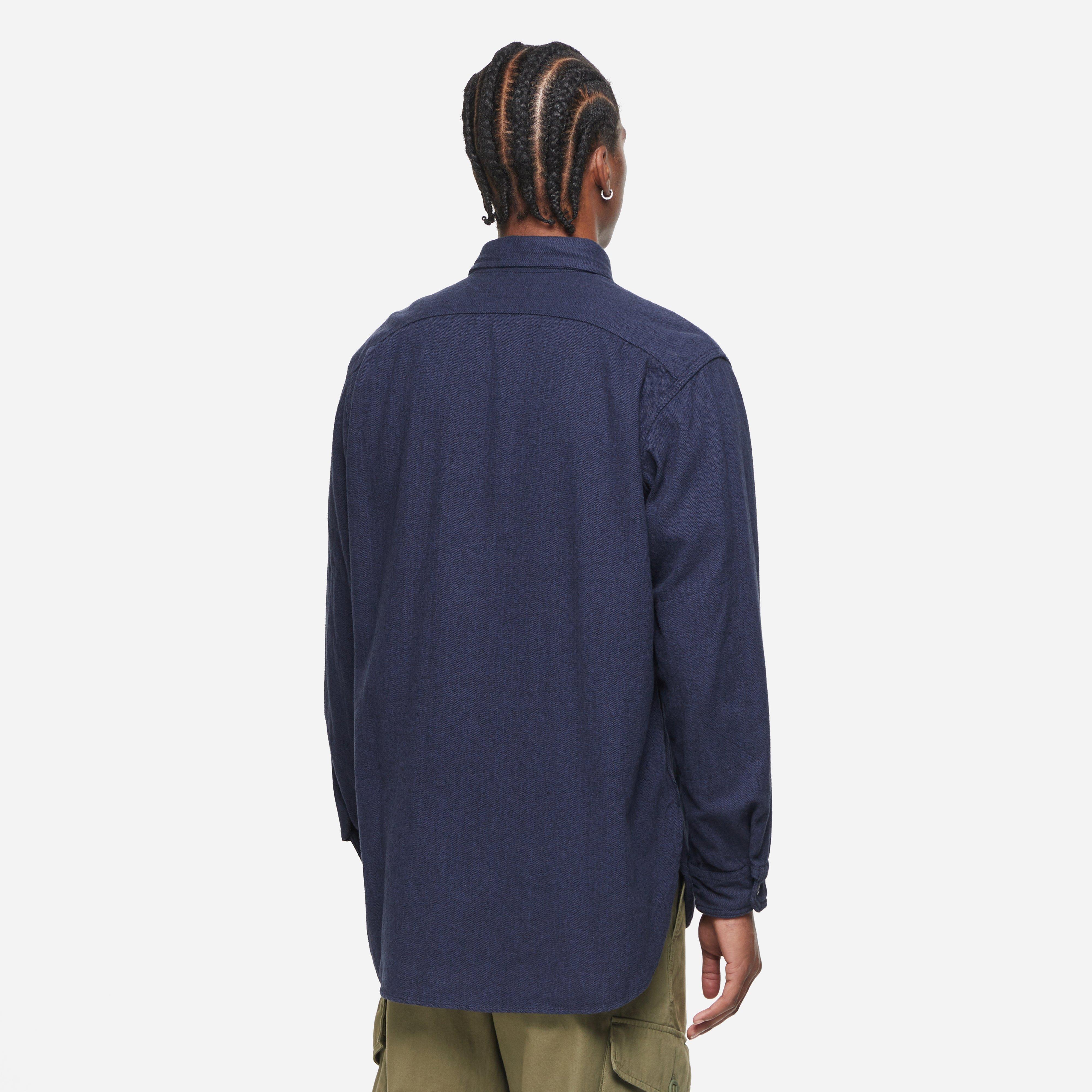 Navy Engineered Garments Herringbone Work Shirt | HIP