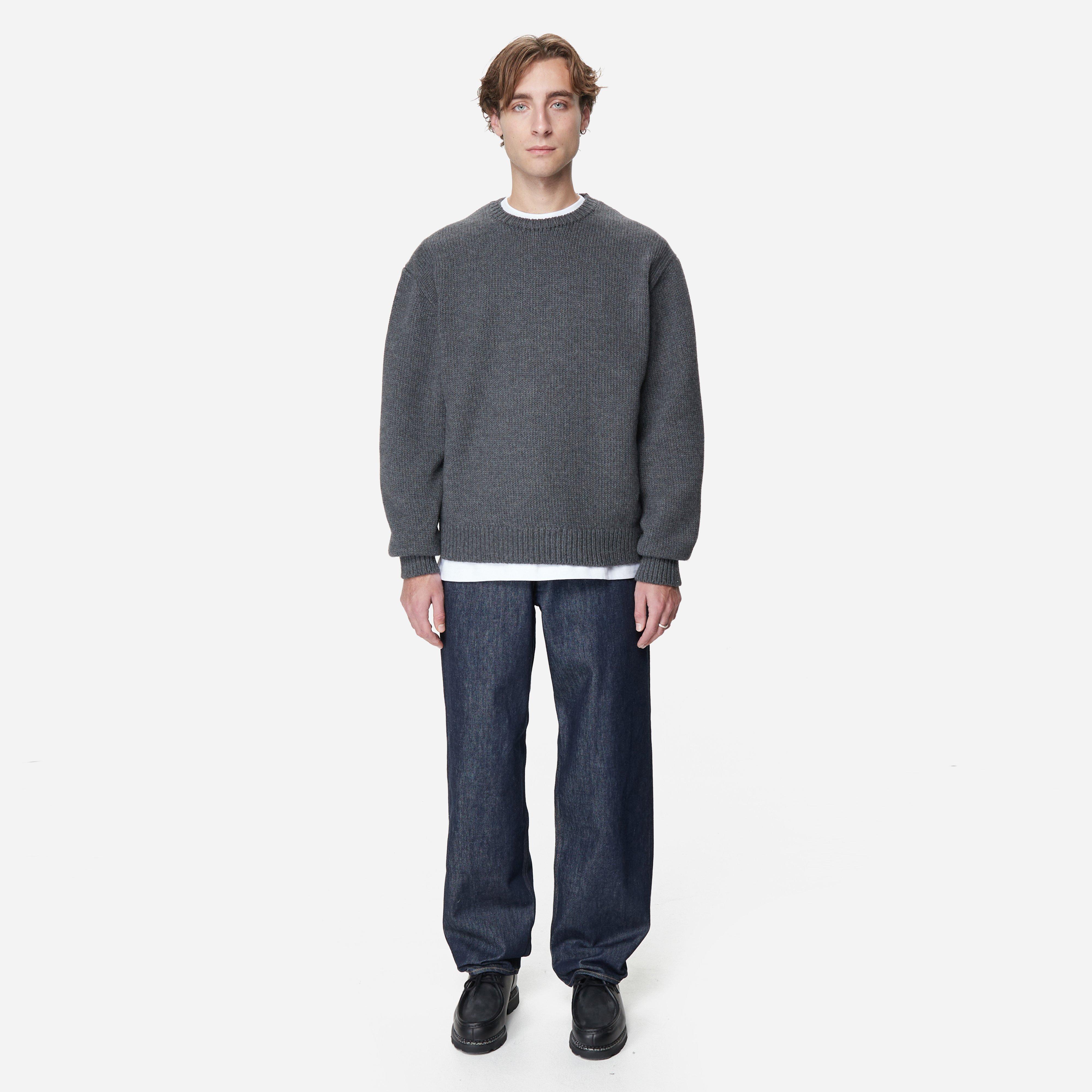 Auralee Wool Cord Knit Polo