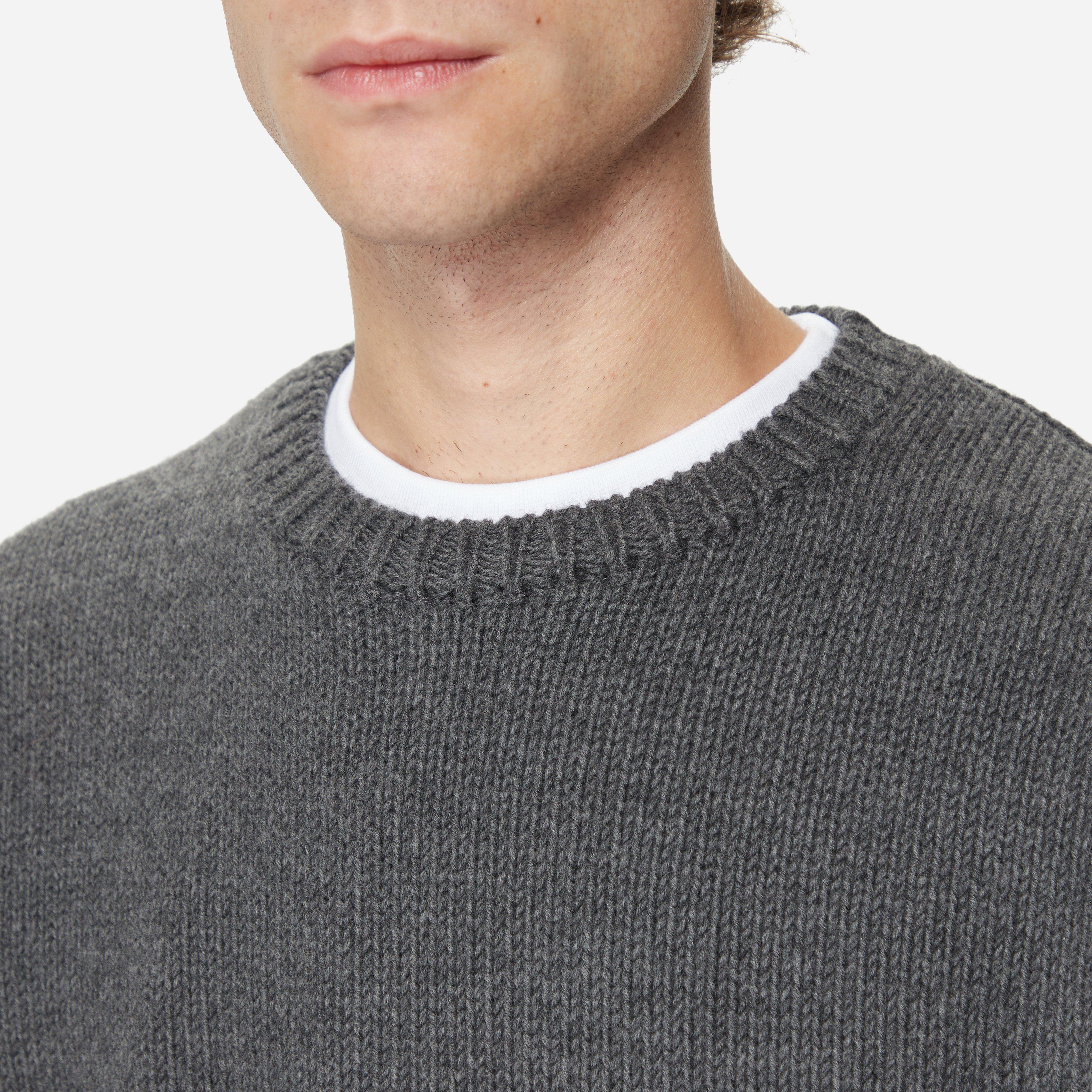 Auralee Wool Cord Knit Polo