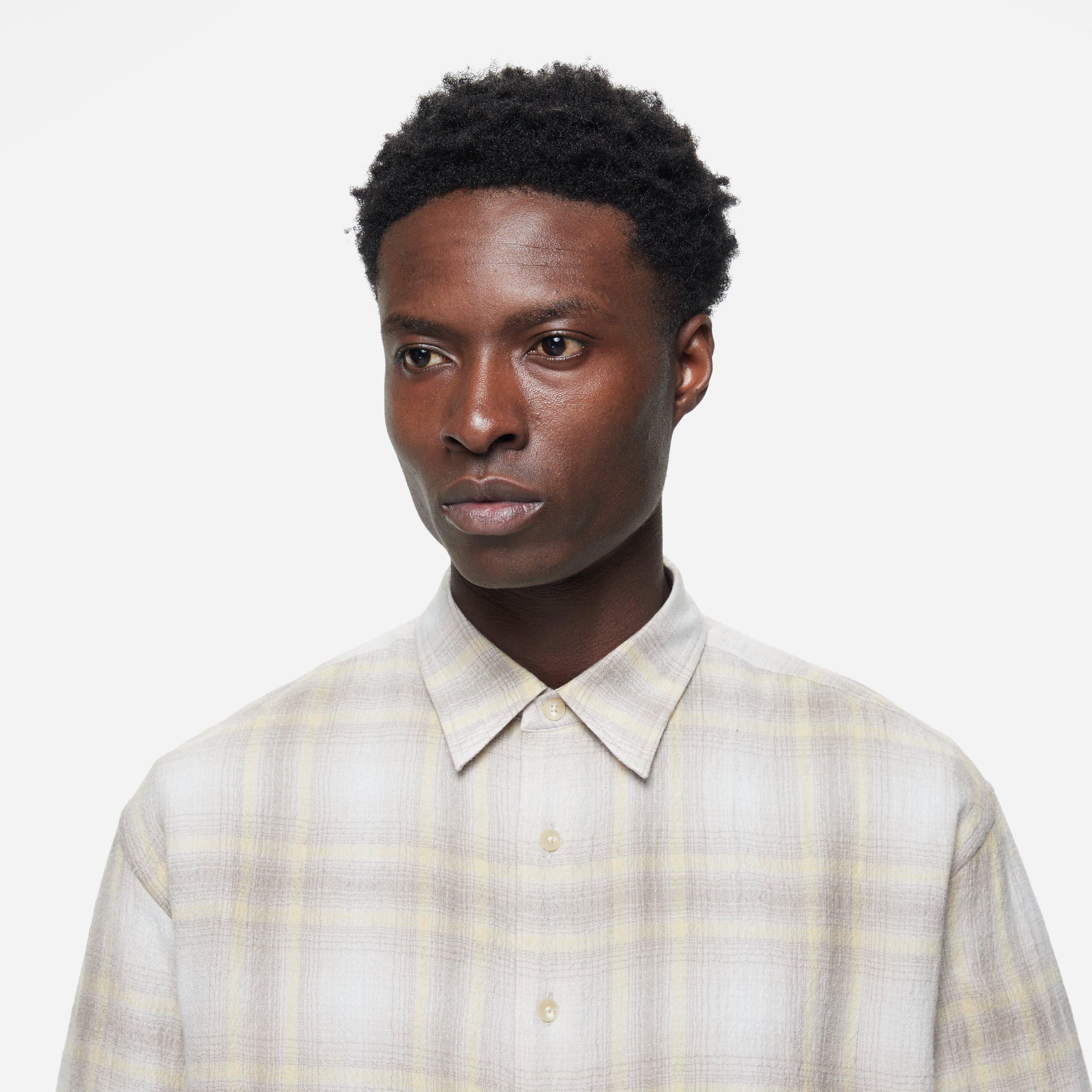 Auralee Airy Wool Check Shirt