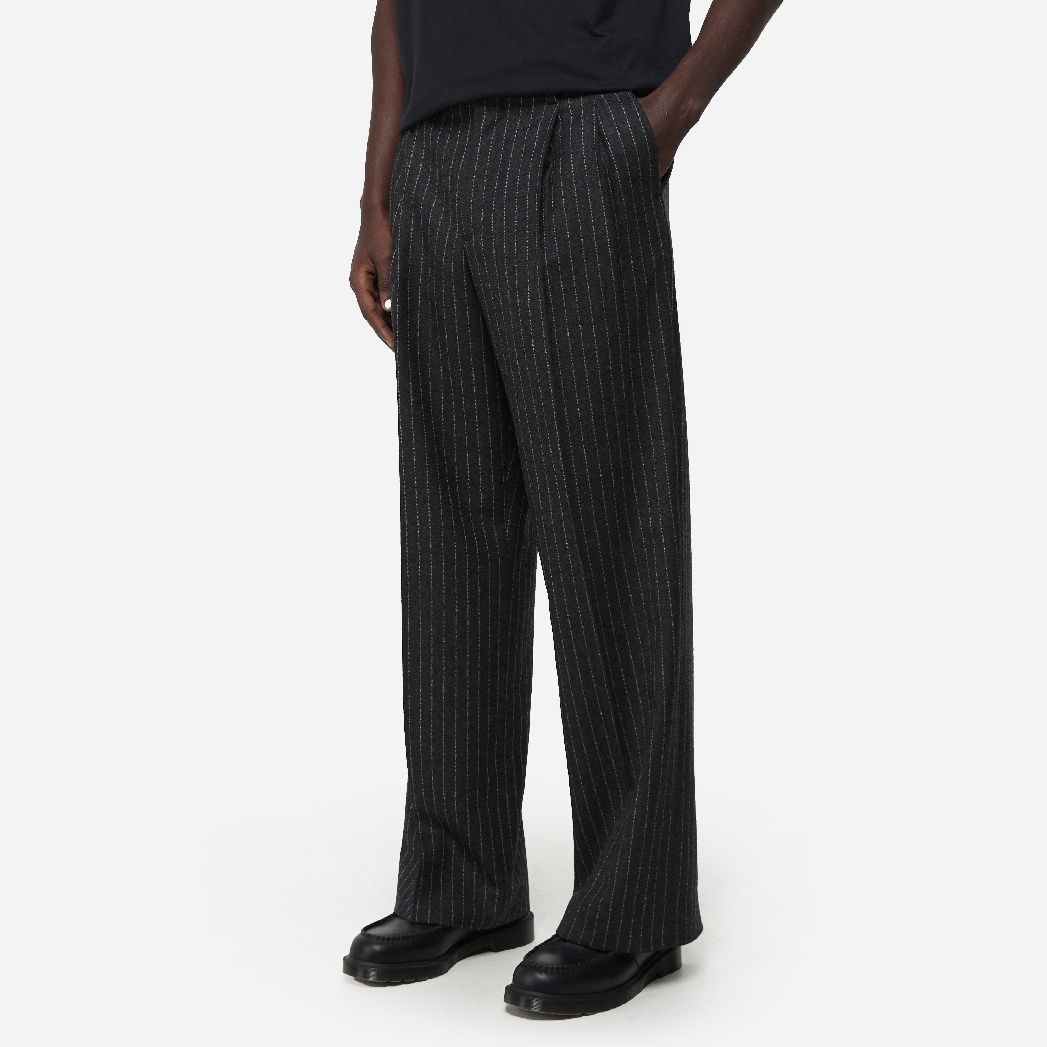 Anthracite Sunflower Wide Pleated Trouser | HIP