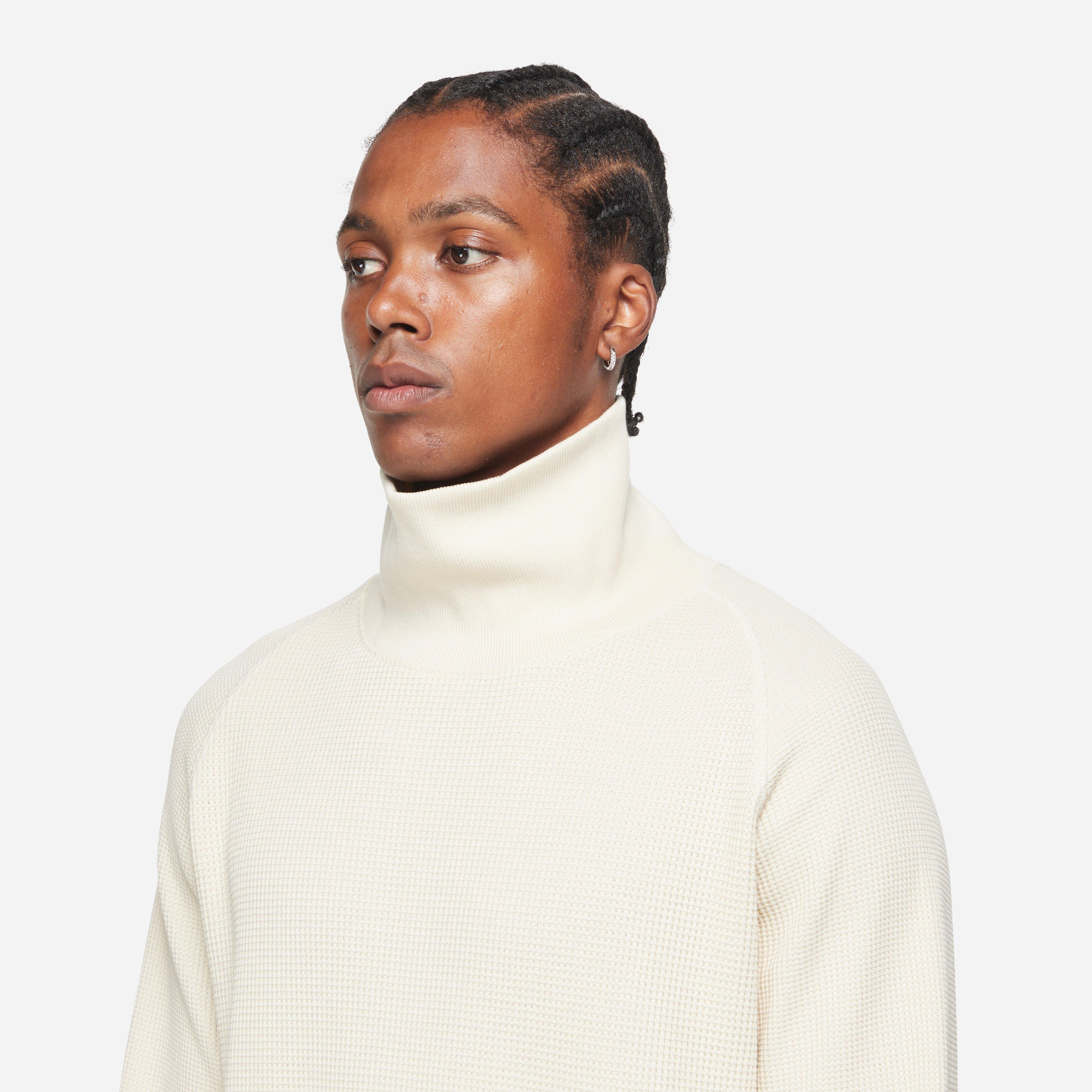 Ecru Nicholas Daley Waffle Roll Neck | HIP