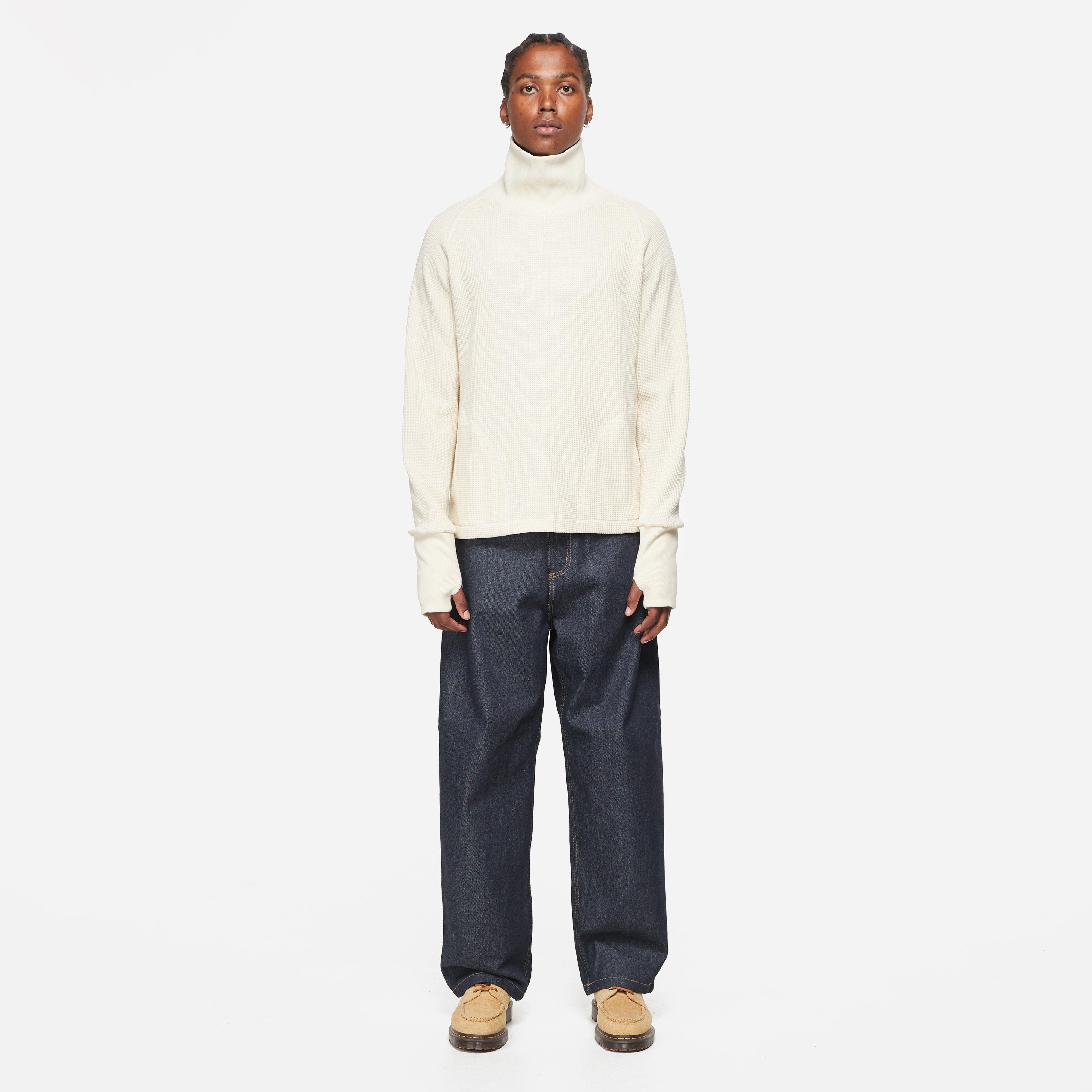 Ecru Nicholas Daley Waffle Roll Neck | HIP