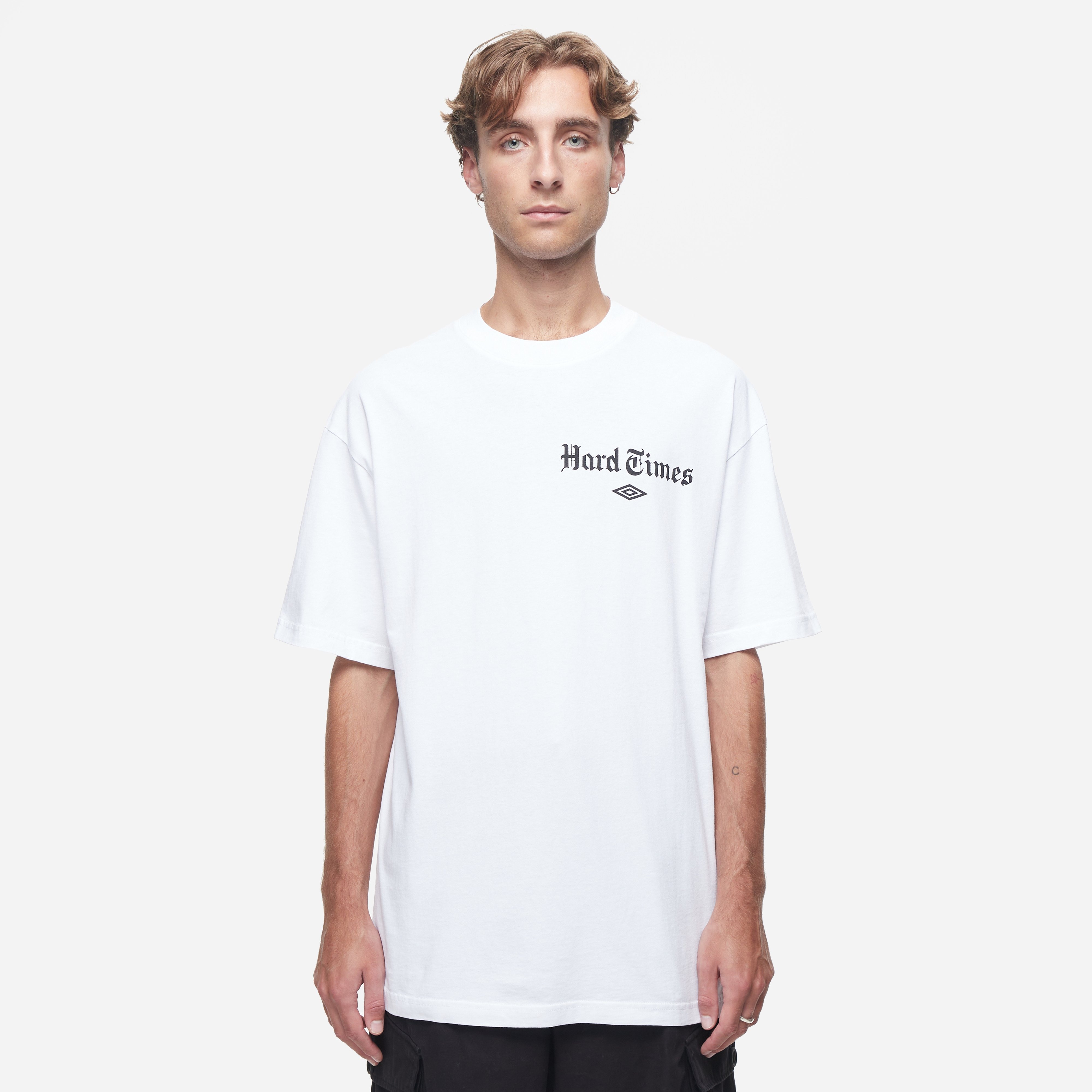 White Umbro Hard Times T-Shirt | HIP White Umbro Hard Times T-Shirt | HIP