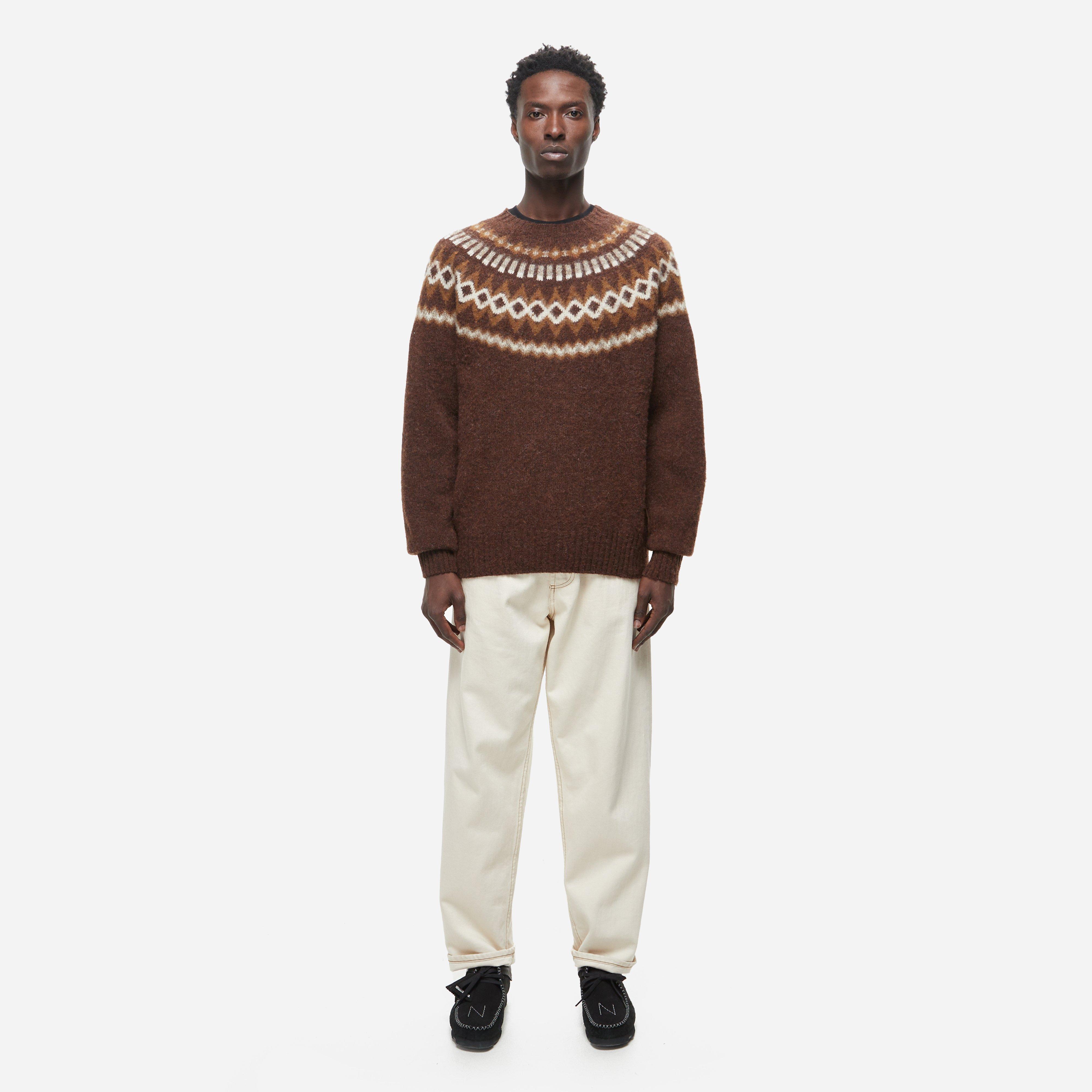 YMC Fairisle Knit Crewneck Sweatshirt