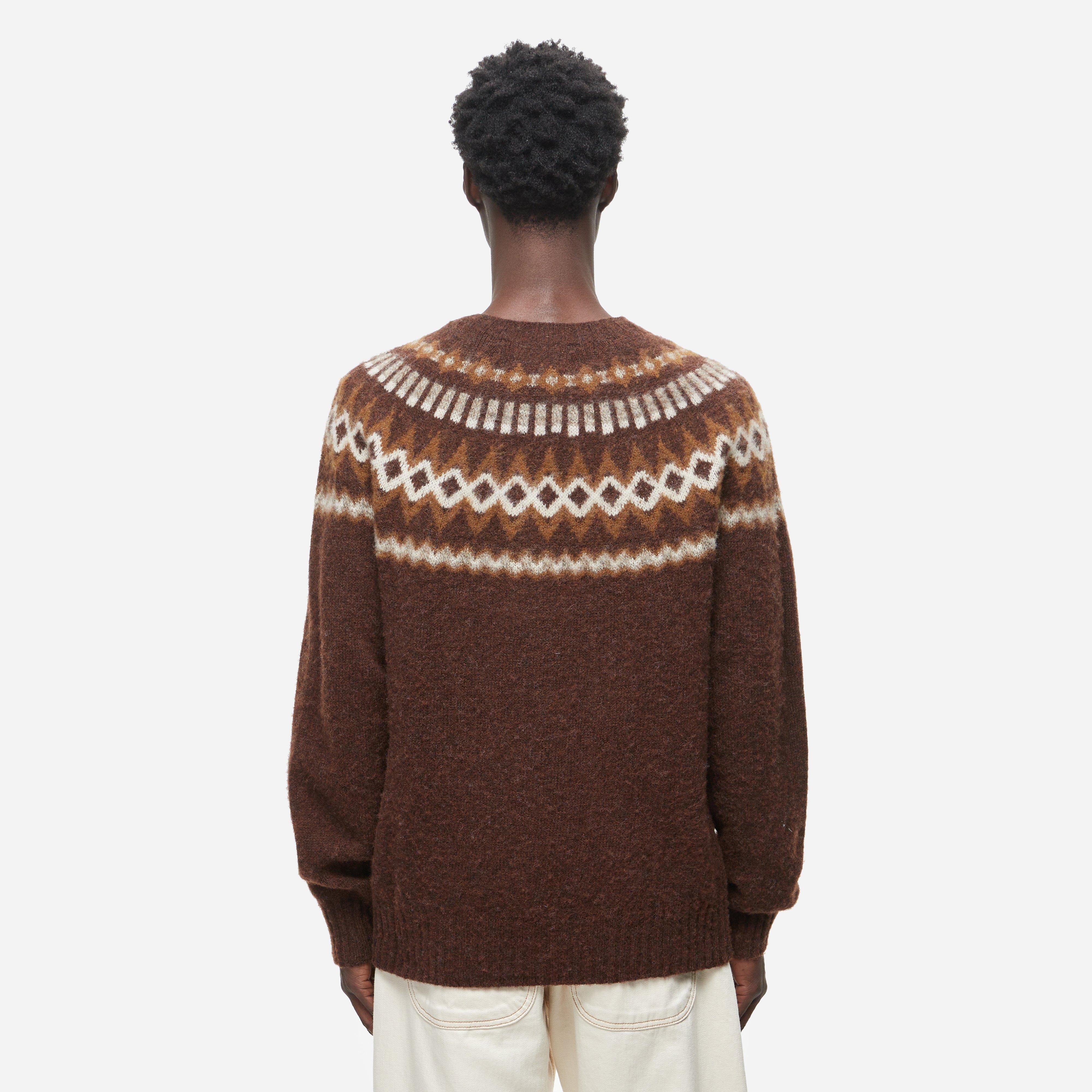 YMC Fairisle Knit Crewneck Sweatshirt