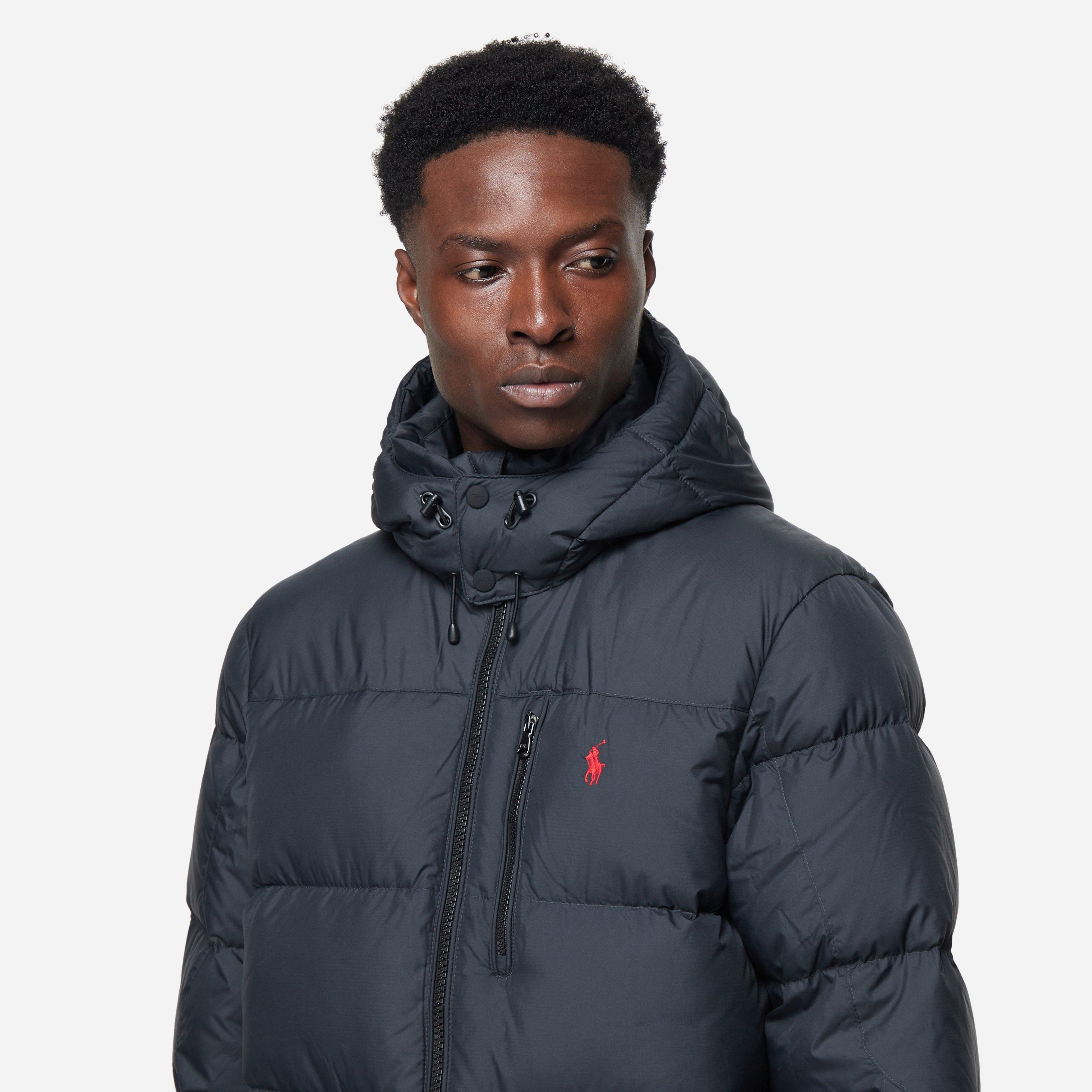 Black Polo Ralph Lauren El Cap Patchwork Down Jacket HIP